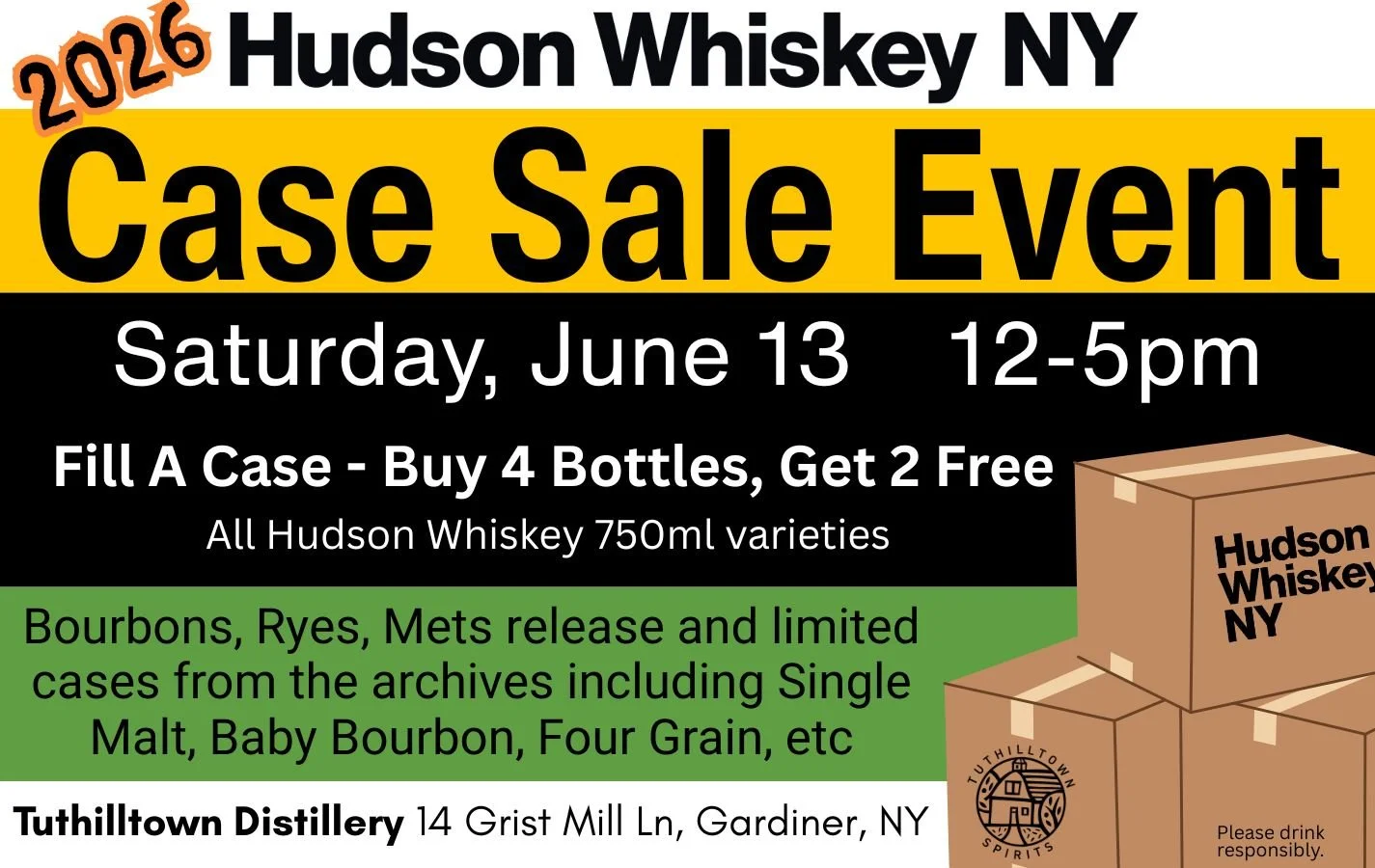2026 Hudson Whiskey Case Sale