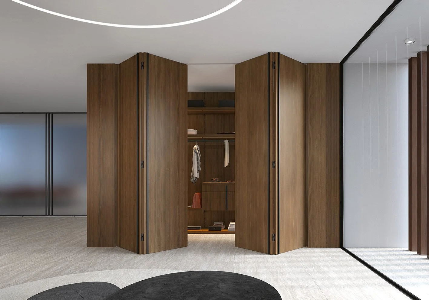 22A9R_amb_noce_folding_door_carbon_Tipa_handle_open_solution.jpg
