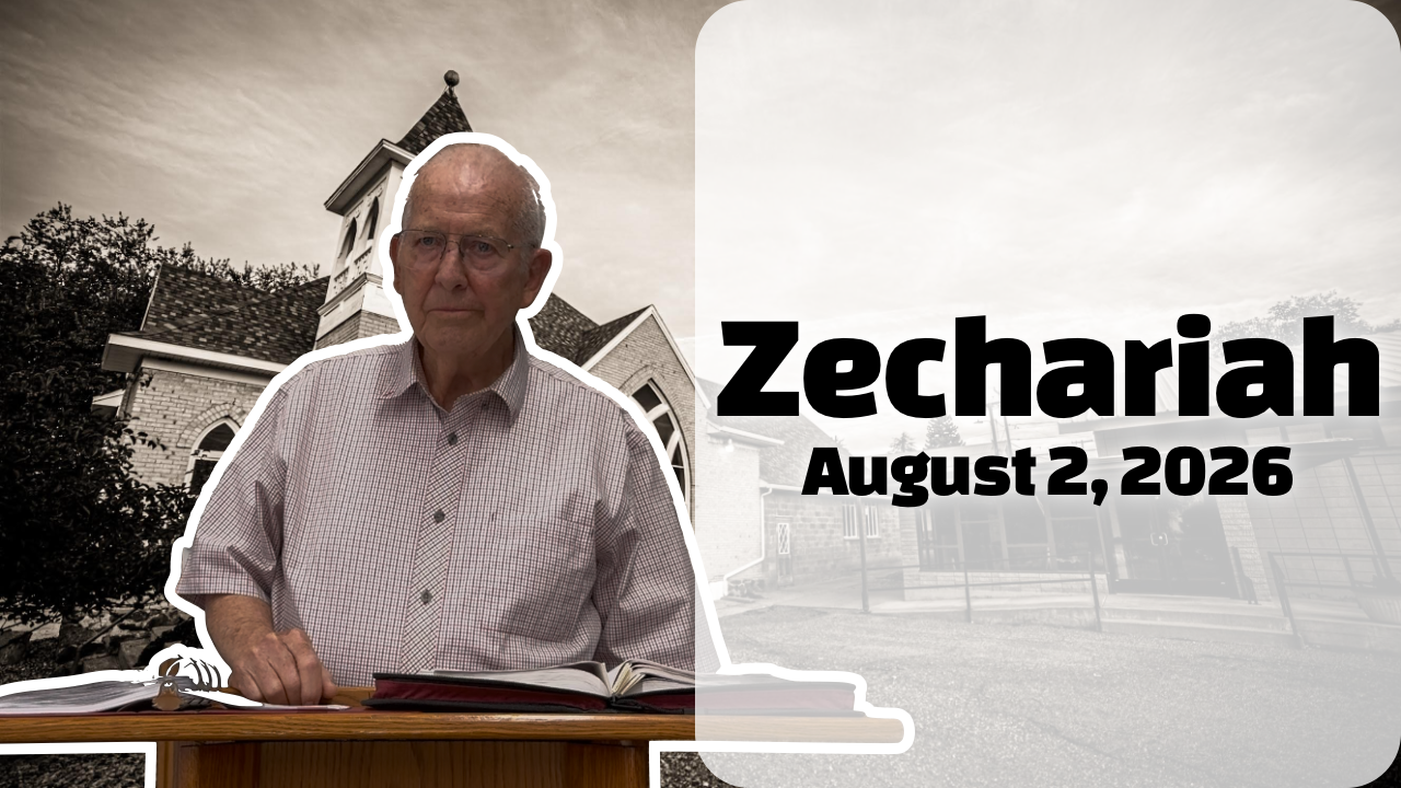 Zechariah — Aug. 2, 2026