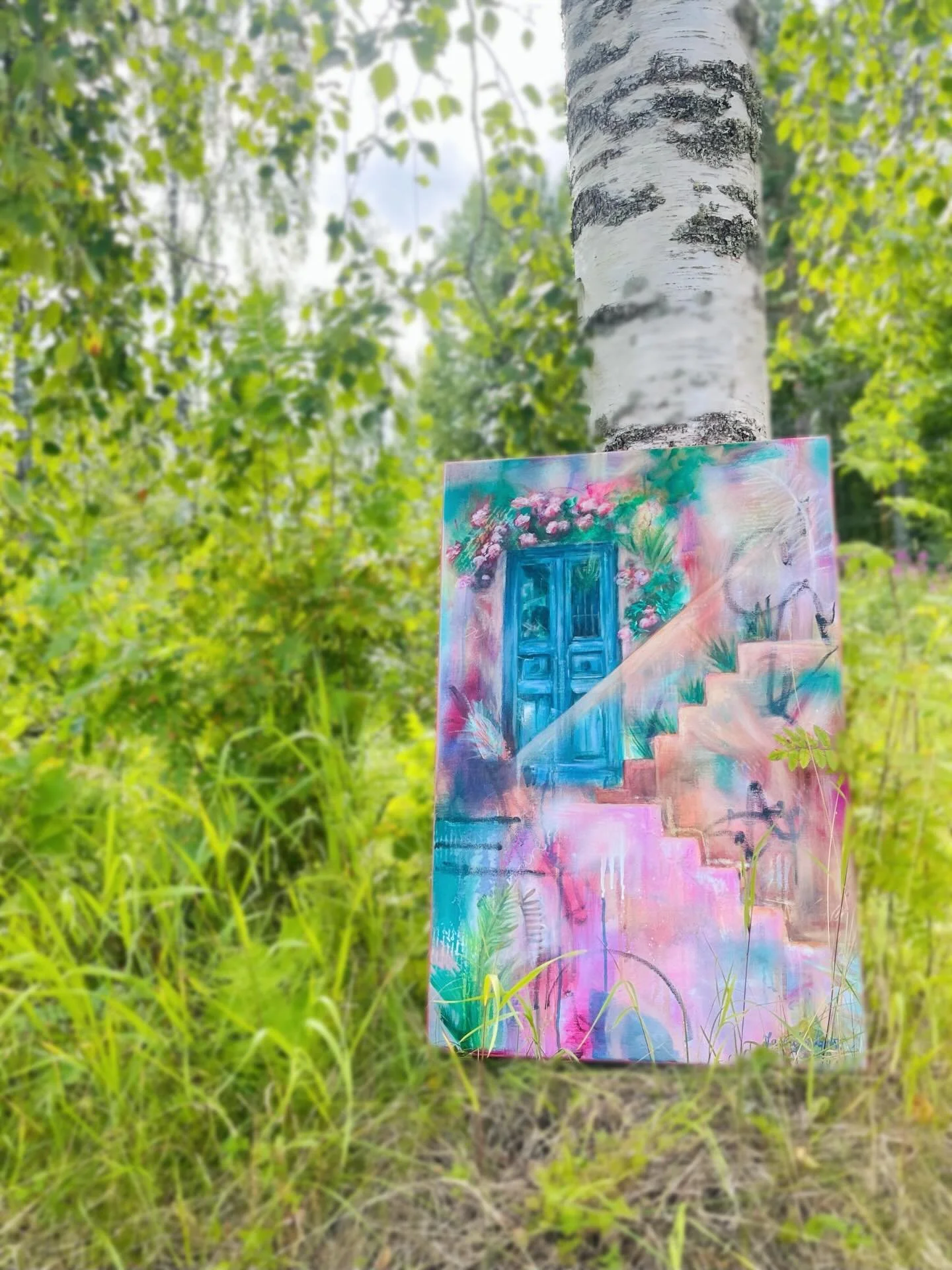 &rsquo;Step Up&rsquo;! 60x90cm.

Palataan hetki viel&auml; kes&auml;&auml;n!☀️
Let&rsquo;s return to summer for just a bit more 🌿
I&rsquo;m a child of summer -definitely. And wouldn&rsquo;t want to let go of it just yet.
Here&rsquo;s one of my most 