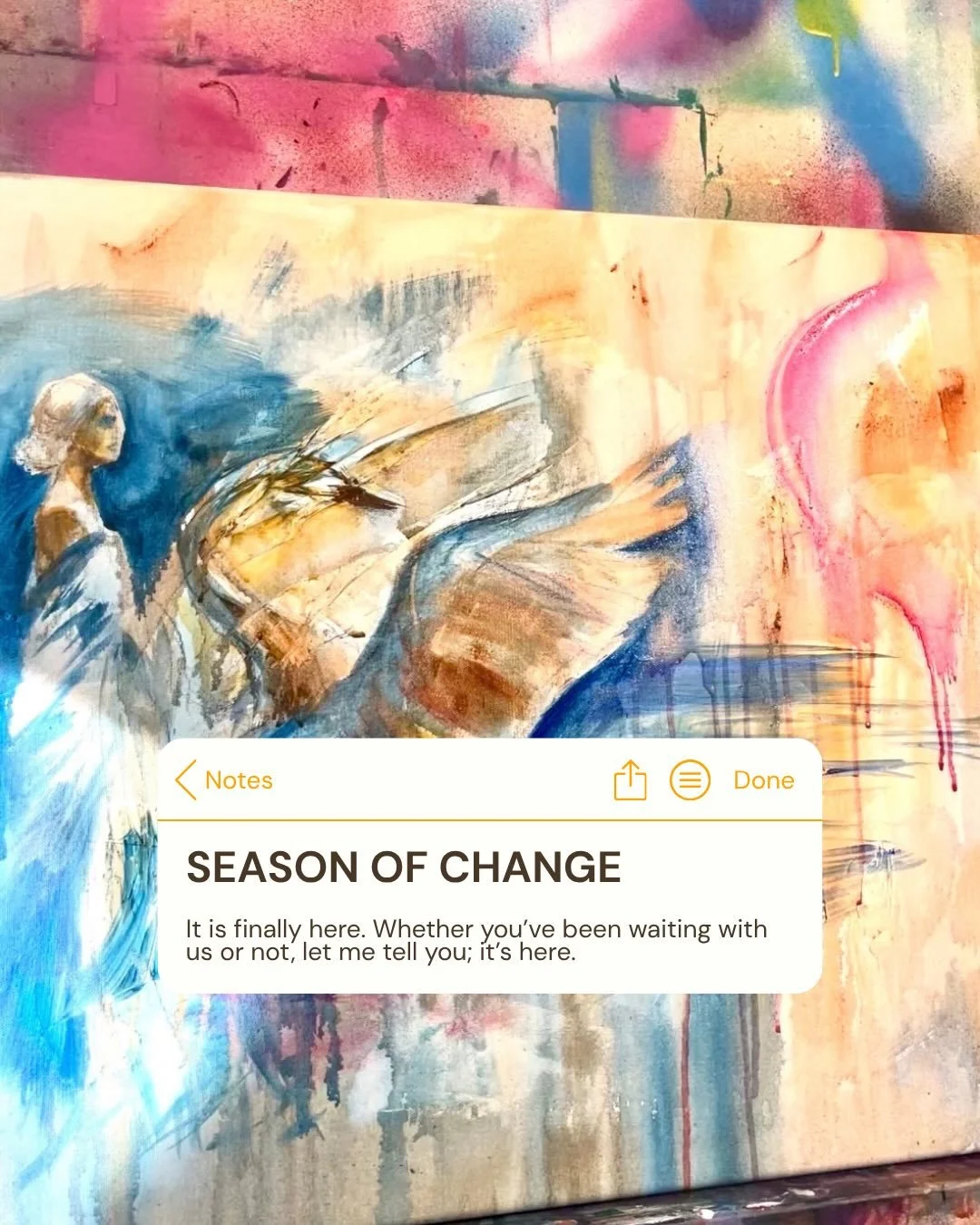 It&rsquo;s not a huge course-of-life-change But feels big enough after all The Wait. To some it might even feel bigger than it does to us. To us &rdquo;adaptable people&rdquo;.

The swan is about to rise..and fly 🪽Quiet confidence (can be read as tr