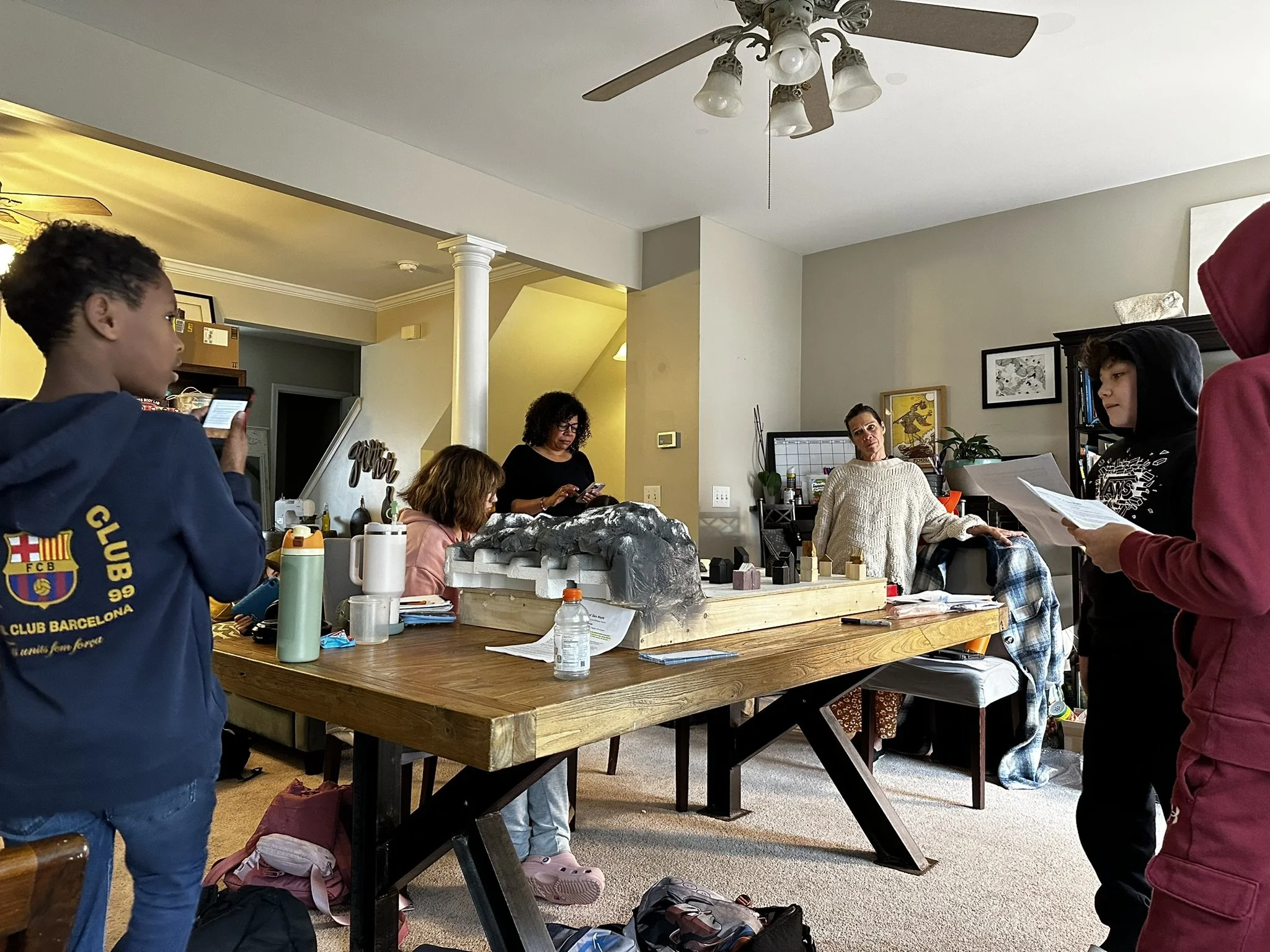 Students learning together at Bridges Academy