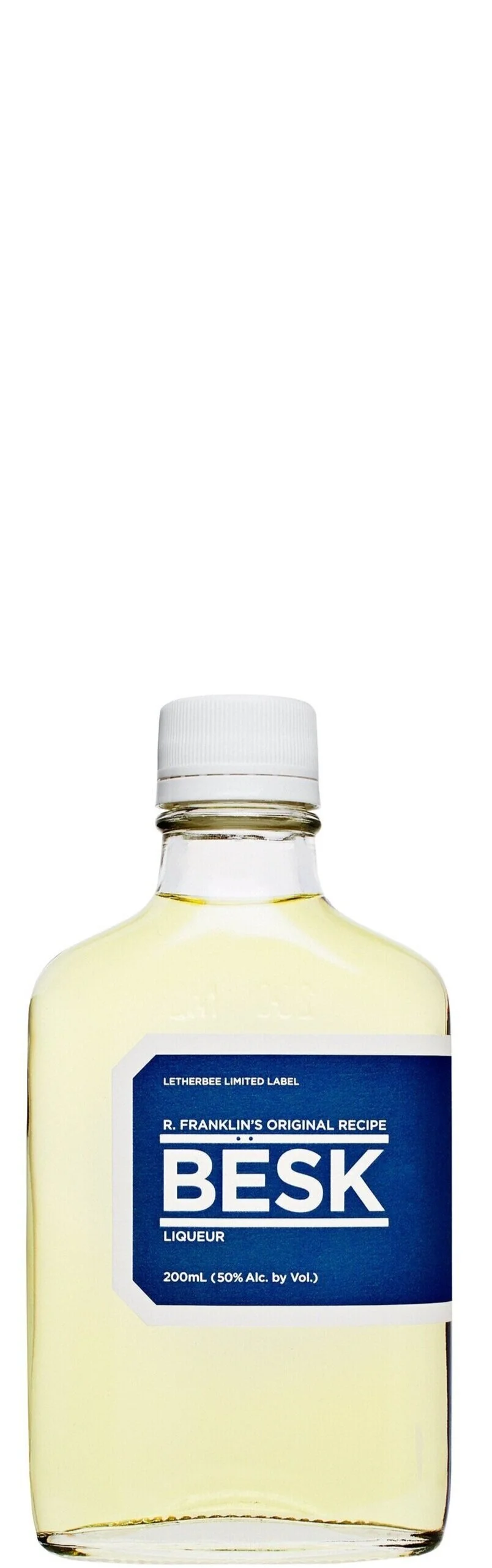 BESKLETHERBEE UNITES WITH R. FRANKLIN FOR A REFINED RENDITION OF BËSK —A RELATIVELY OBSCURE YET LOCALLY INFAMOUS SWEDISH LIQUEUR DOMINATED BY WORMWOOD. THE BITTER SHOT INITIALLY HITS WITH FLAVORS OF GRAPEFRUIT BEFORE AN ONCOMING OF WORMWOOD ALONGSID…