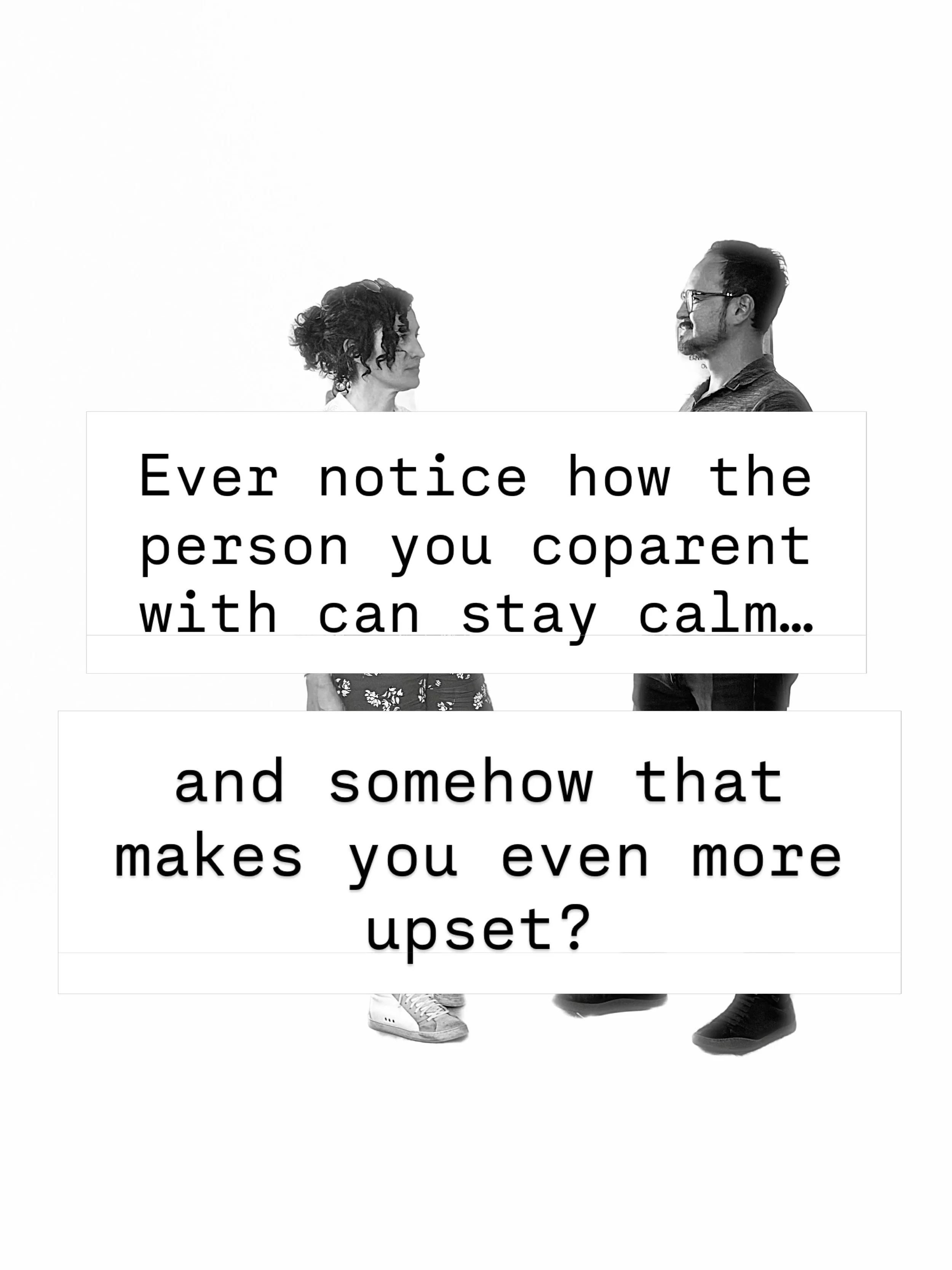 Have you ever noticed that sometimes the person you coparent with staying calm makes you even more upset?

For the longest time, I thought it meant they didn&rsquo;t care.
That they weren&rsquo;t taking things seriously.
That they weren&rsquo;t helpi
