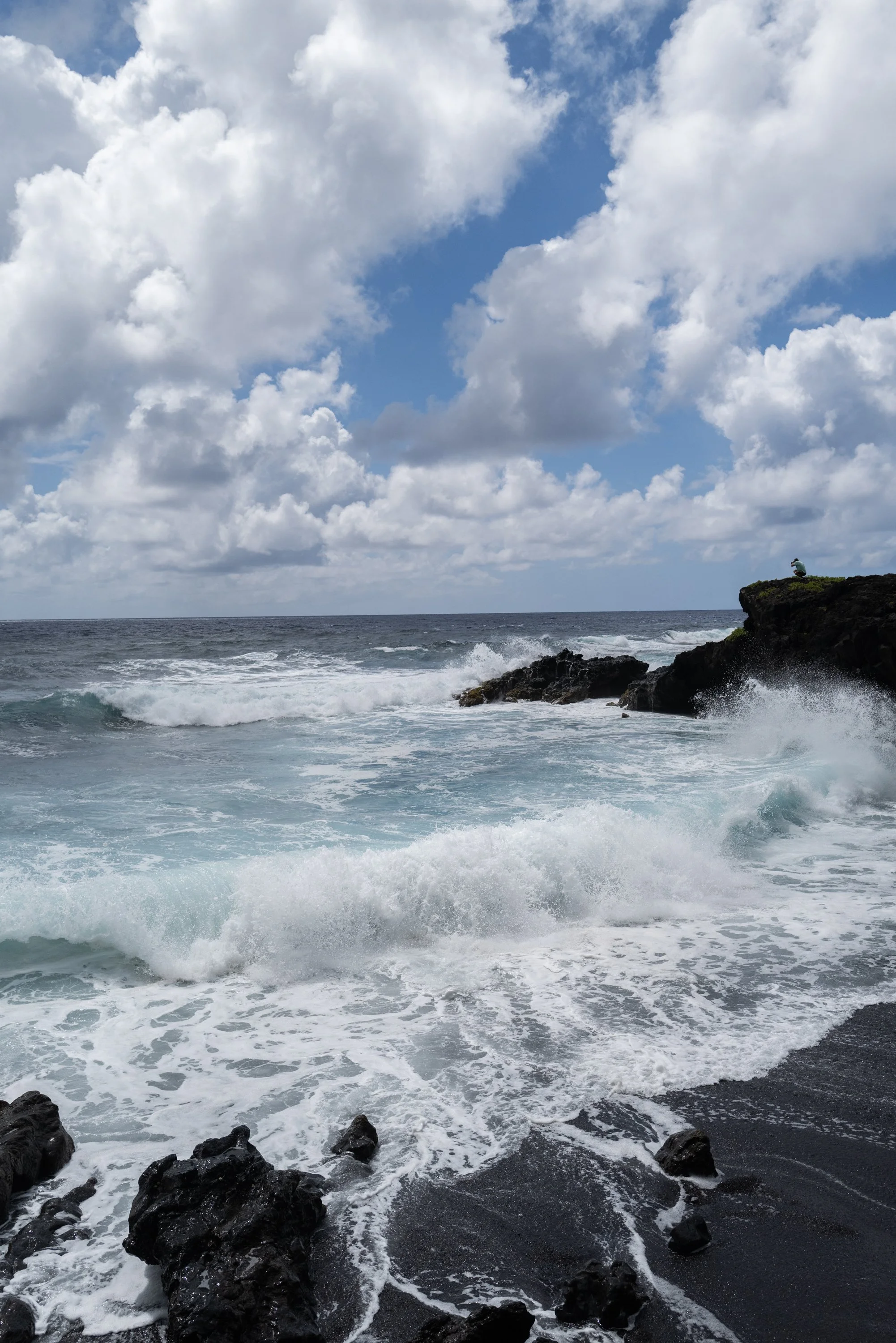 As close as we could get to the coast in the park, the beach was off limits, many of the overlooks where closed as well at the lower entrance