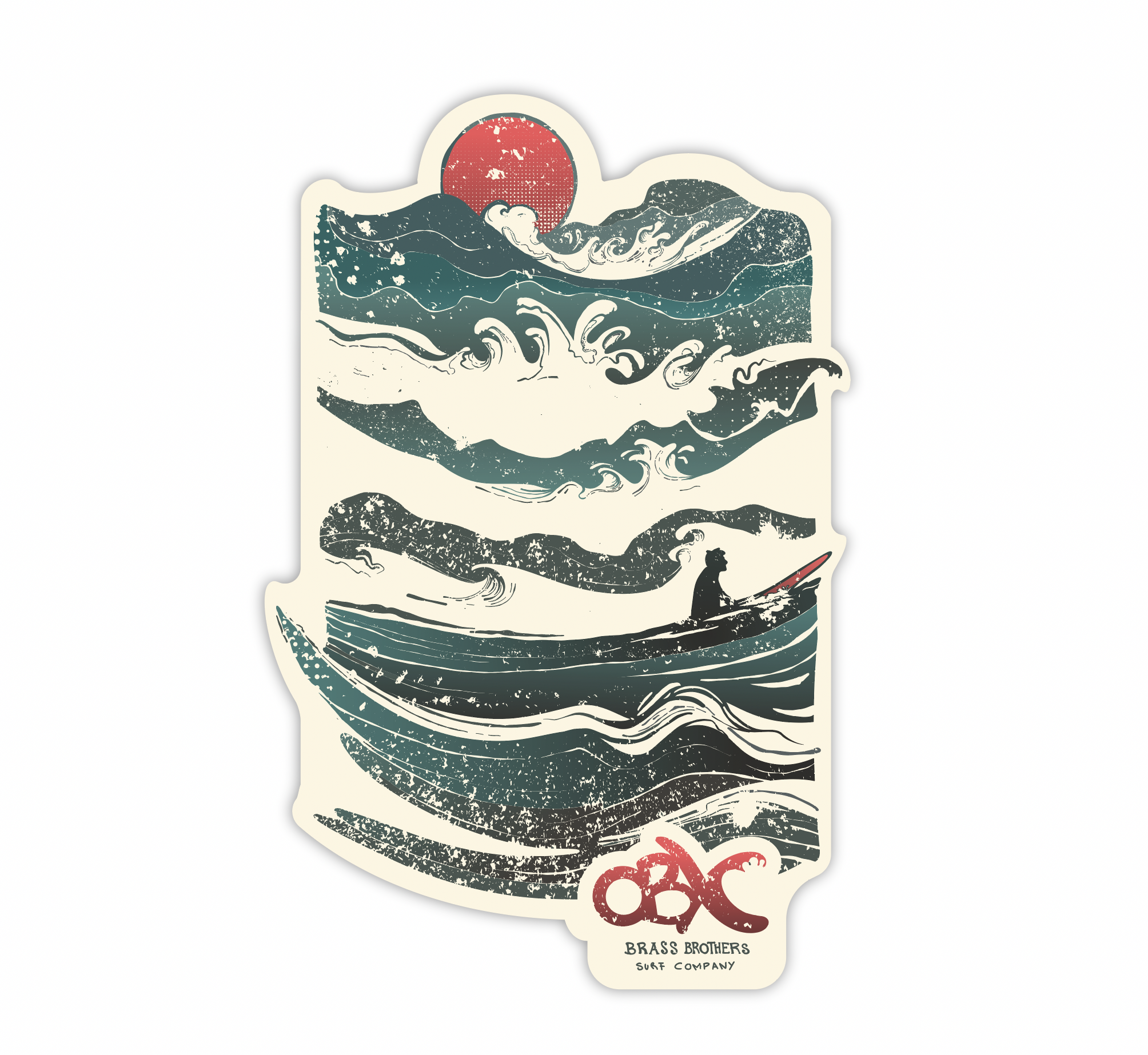 OBX Wave Slider Sticker, $6, Buy Now