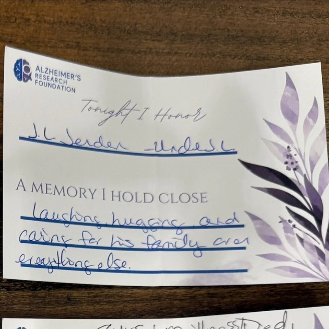 Behind every card is a life that mattered deeply to someone. As we share these memories, we honor those we&rsquo;ve lost and reaffirm our commitment to a future without Alzheimer&rsquo;s. #ARFImpact #AlzheimersAwareness #Alzheimersresearch #EndAlzhei
