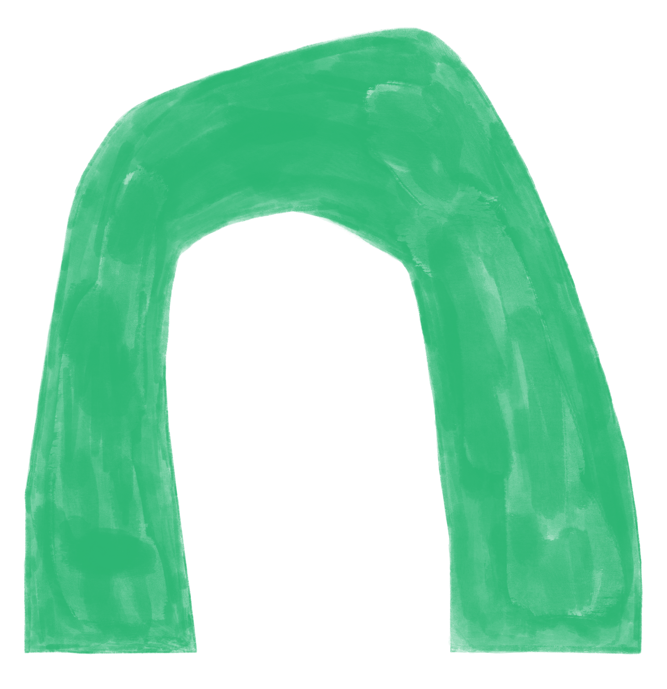 A large green arrow pointing upward on a black background.