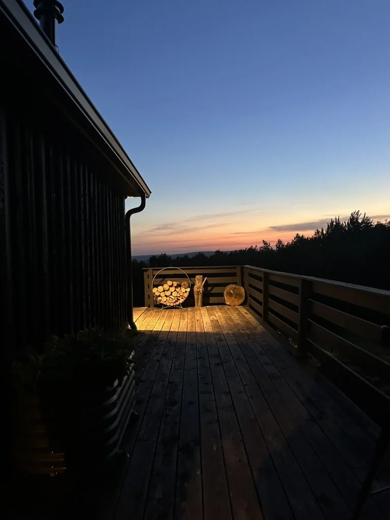 Sunset view in the Catskills at cabincabin