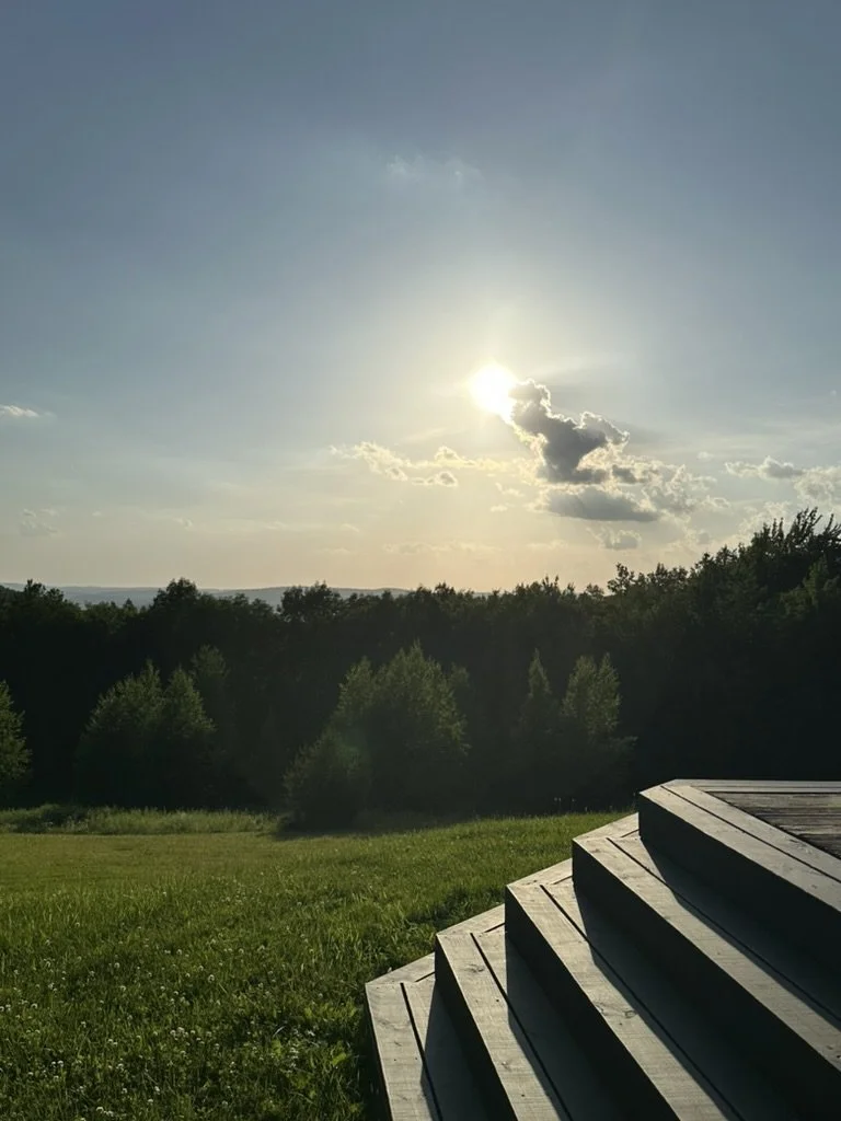 Sunset view in the Catskills at cabincabin