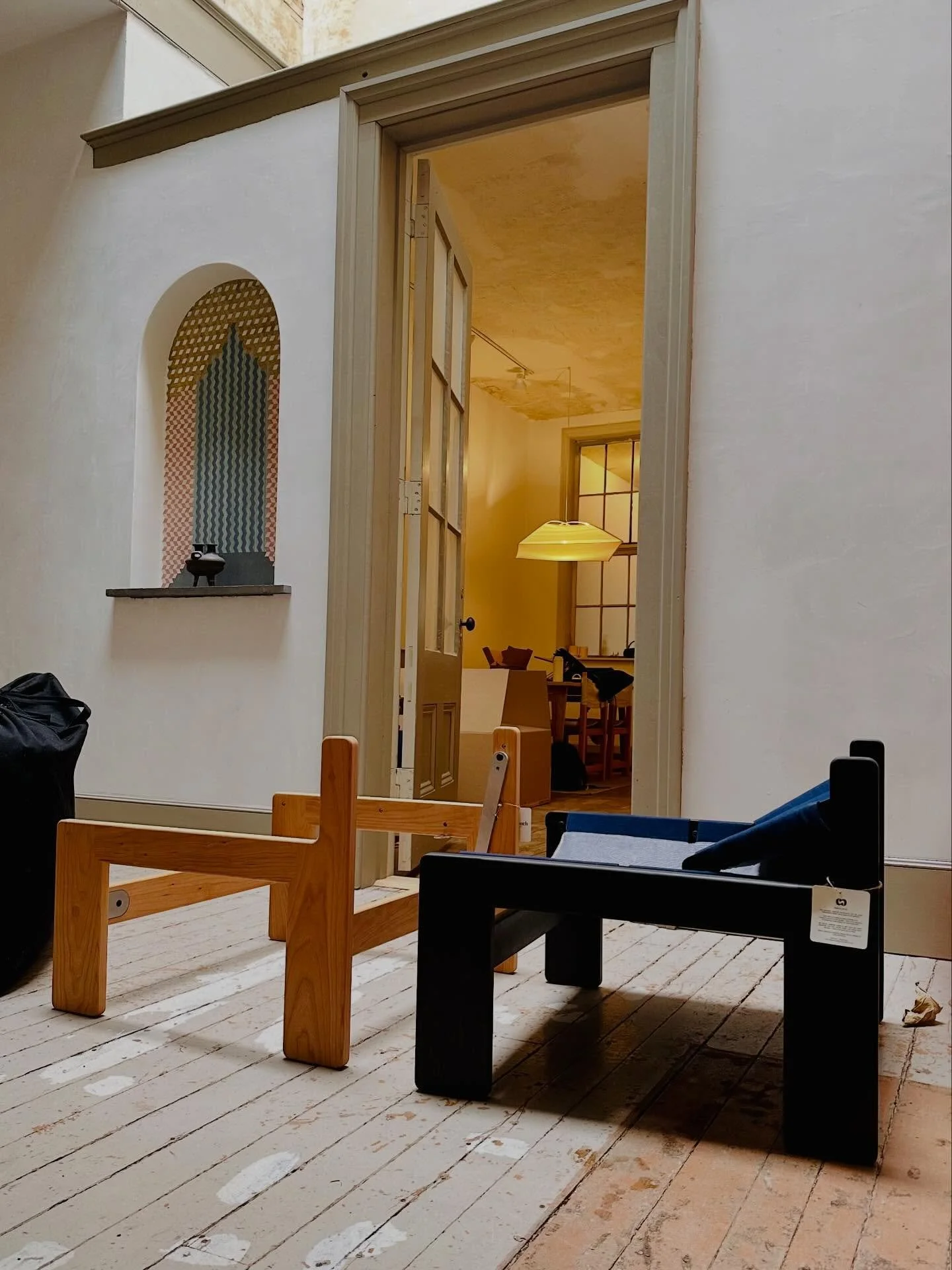 These STAK buddies are headed to Brooklyn for a few days. They fit together in a small SUV with the seats down. 
- We&rsquo;ve unscrewed and folded down their sling supports to make their footprint even smaller. (You can leave the sling on or off.)
-