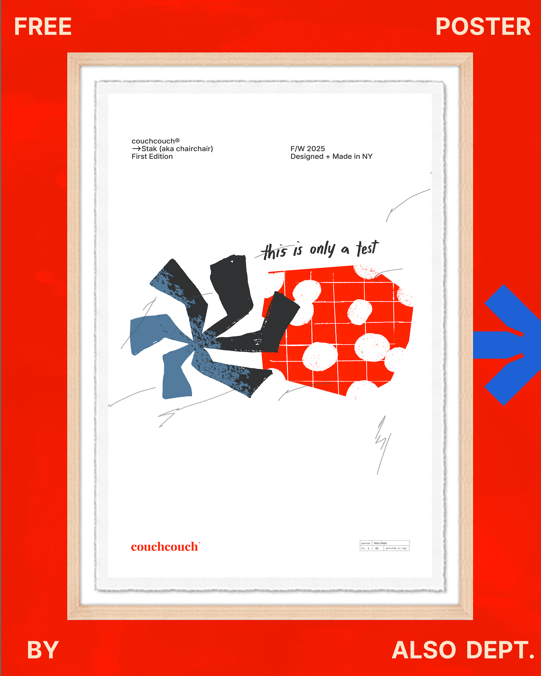 free framed poster from ALSO DEPT.