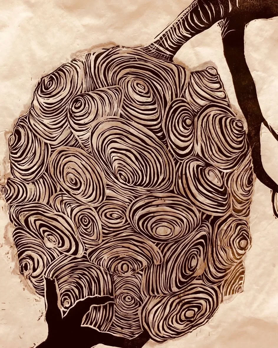 Wasp nest in progress.  at the end of November 2024 I lost a dear friend called Joan.  12 years ago Joan was stung by dozens of wasps as she navigated her stairs. I came jogging around the corner and there she sat dazed, and distressed.  Another neig