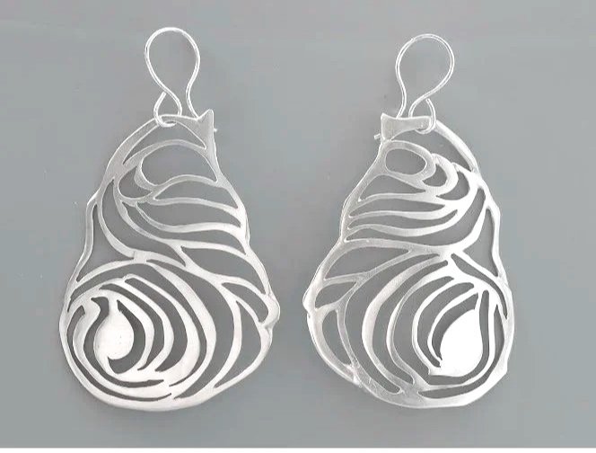 Wasp Nest Earrings, Variation I