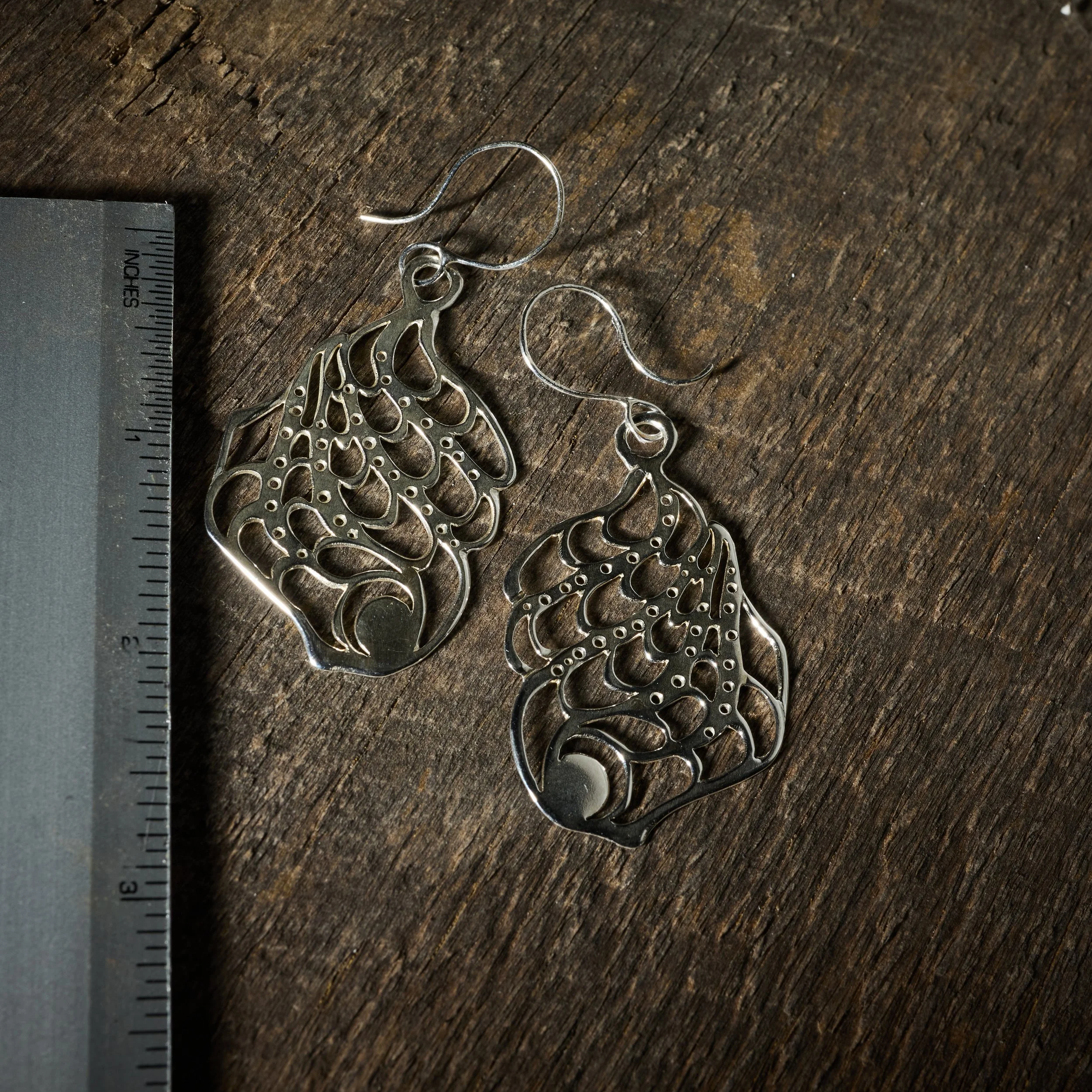 Wasp Nest Earrings, Variation I