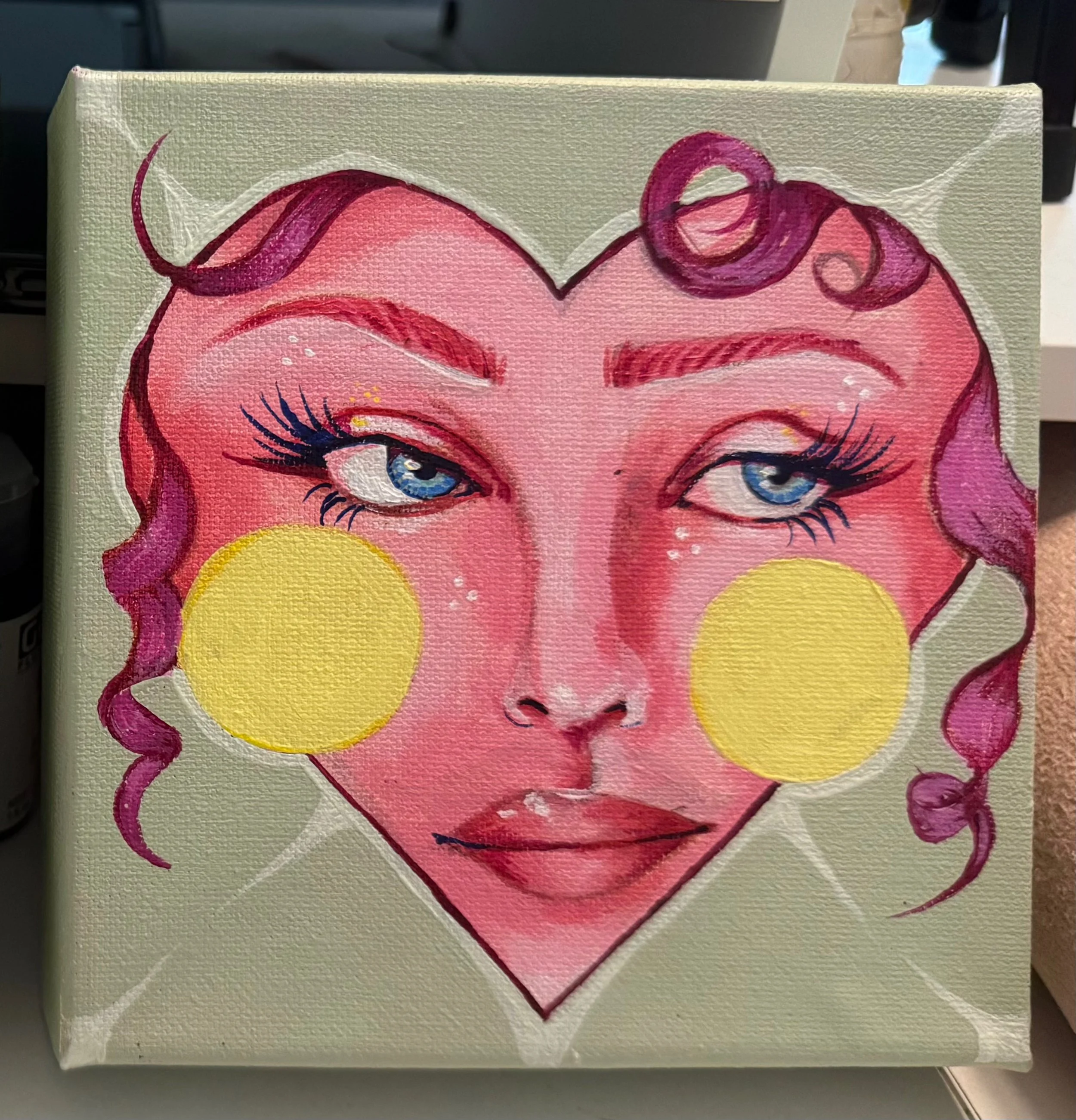Twin Portrait Pink