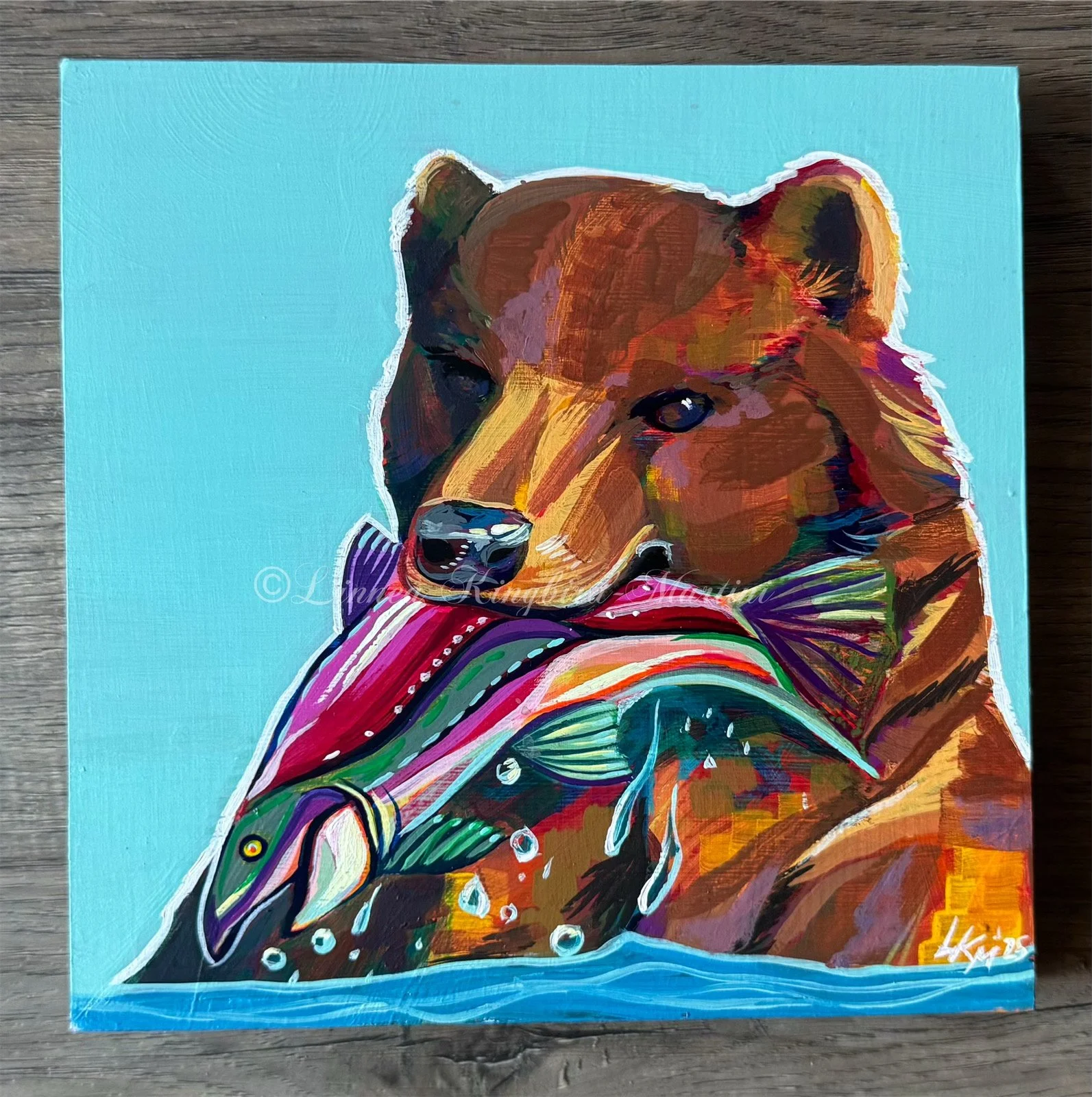 A Bear Picnic Original Painting