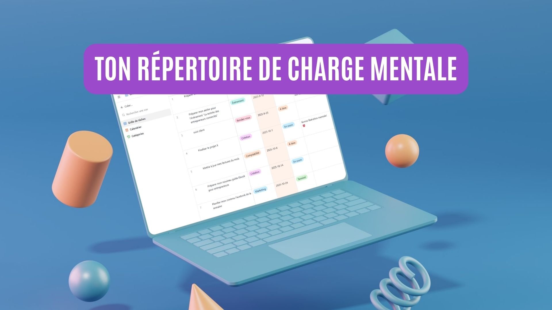 Répertoire de ta charge mentale