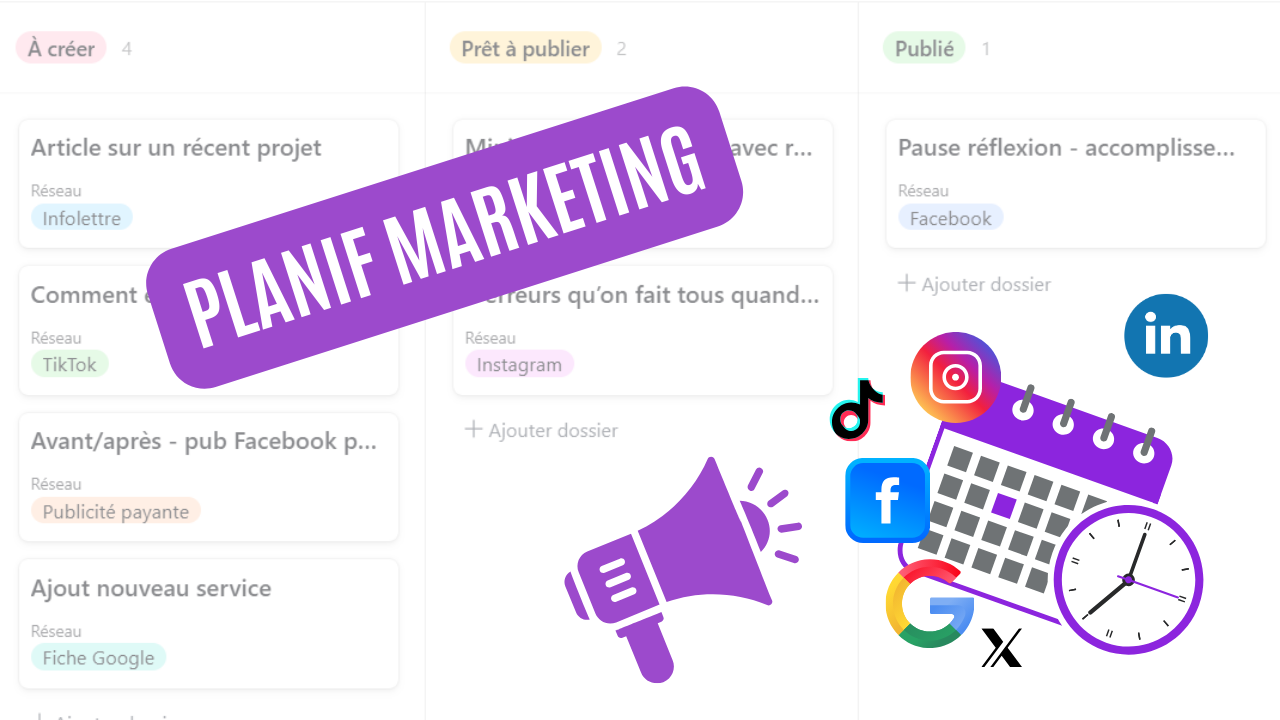 Ta planification marketing simplifiée