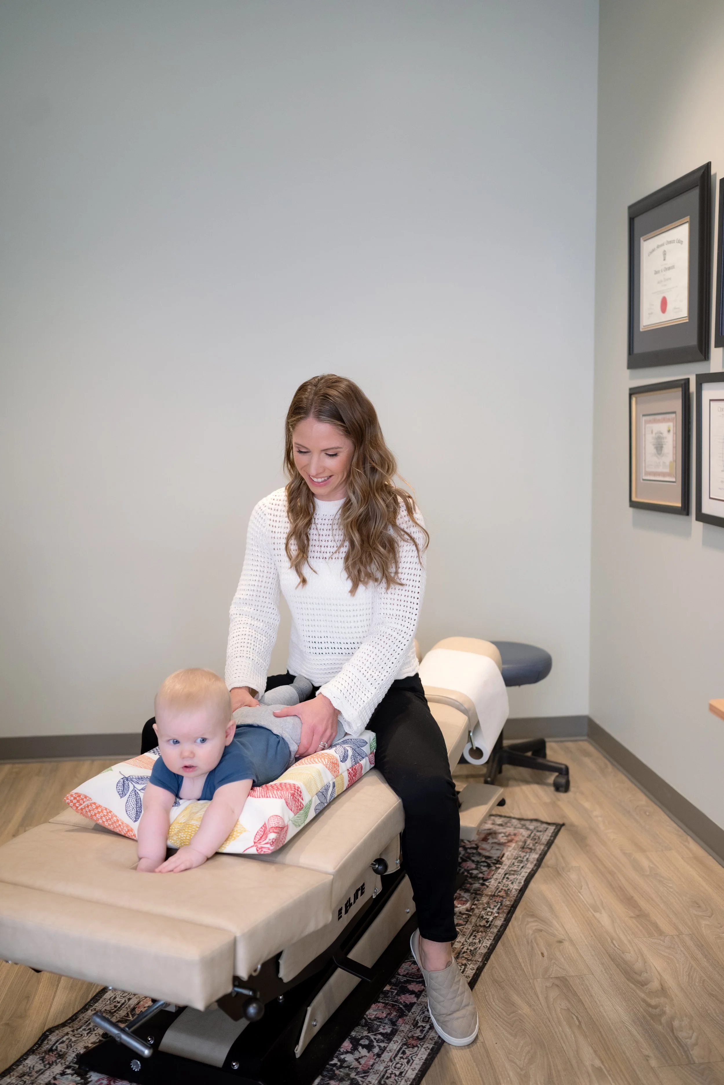 Infant therapeutic bodywork at Nurture 360, supporting feeding, digestion, and sensory integration through hands-on care.