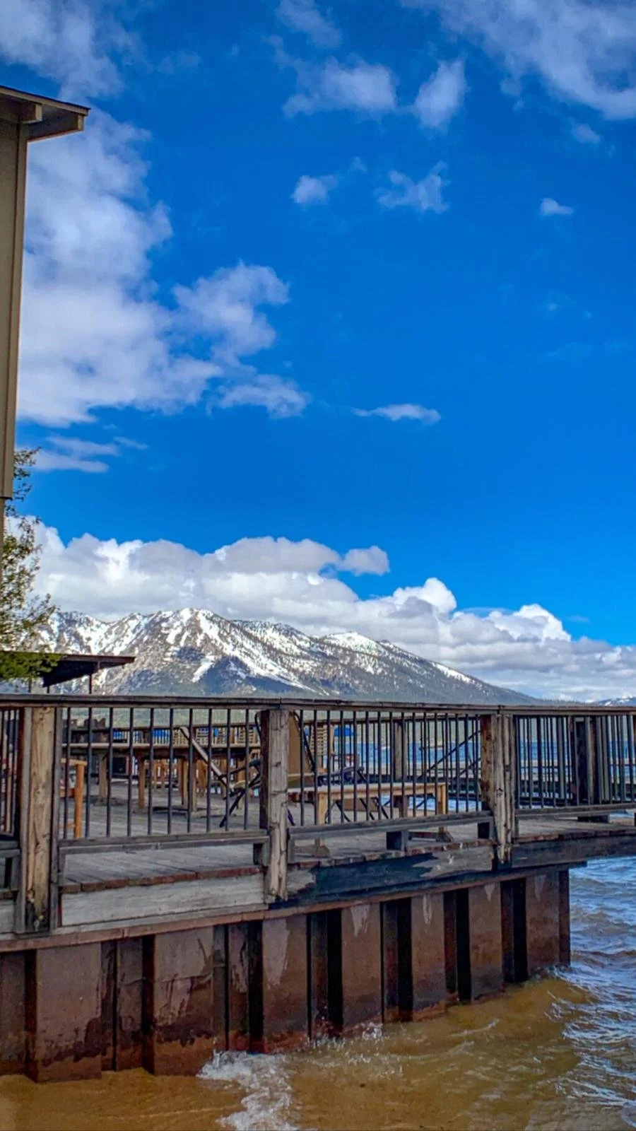 Our deck with high water