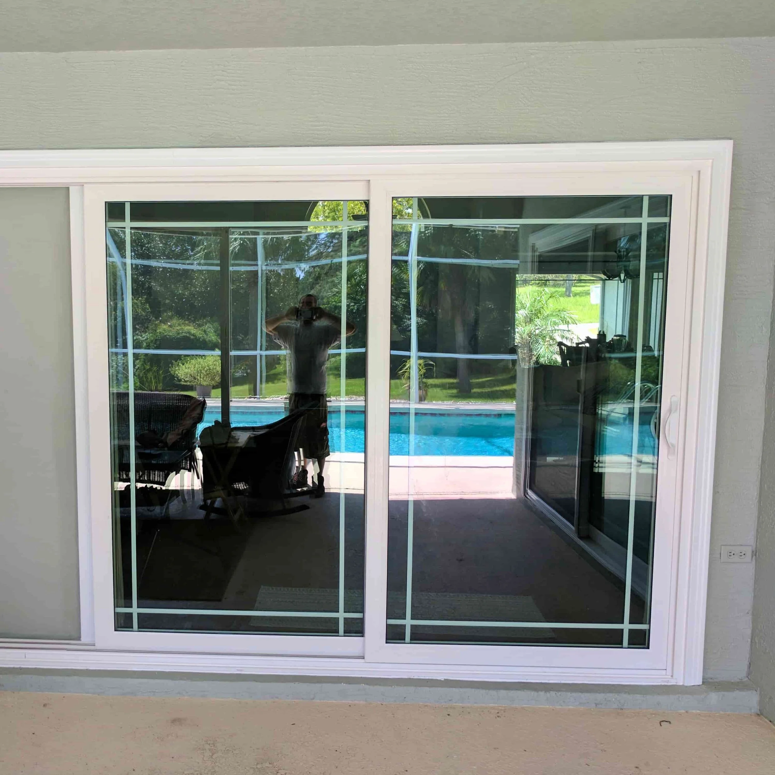 Patio door enclosure
