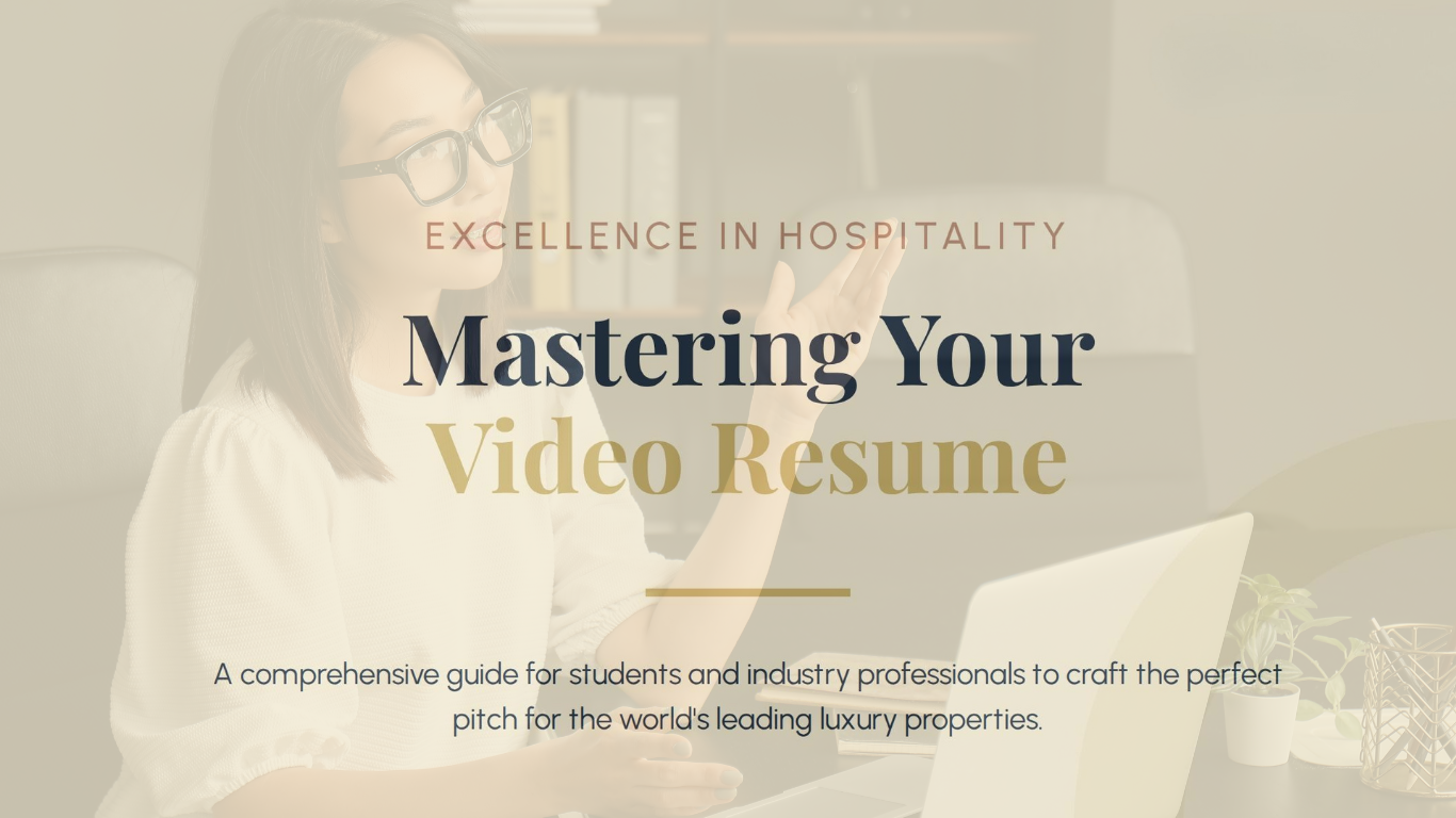 Mastering your Video Resume
