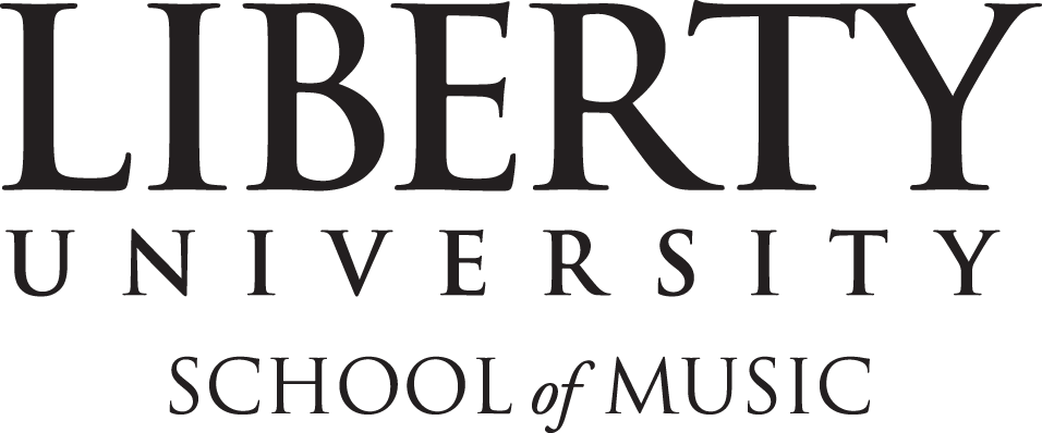 Liberty University School of Music logo in black text