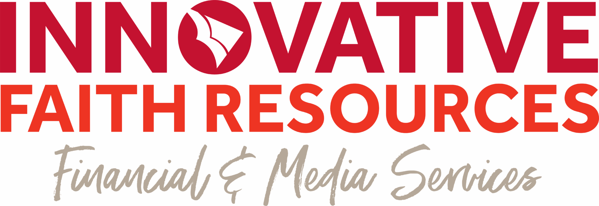 Logo with the words "Innovative Faith Resources: Financial & Media Services" in red and gray lettering.