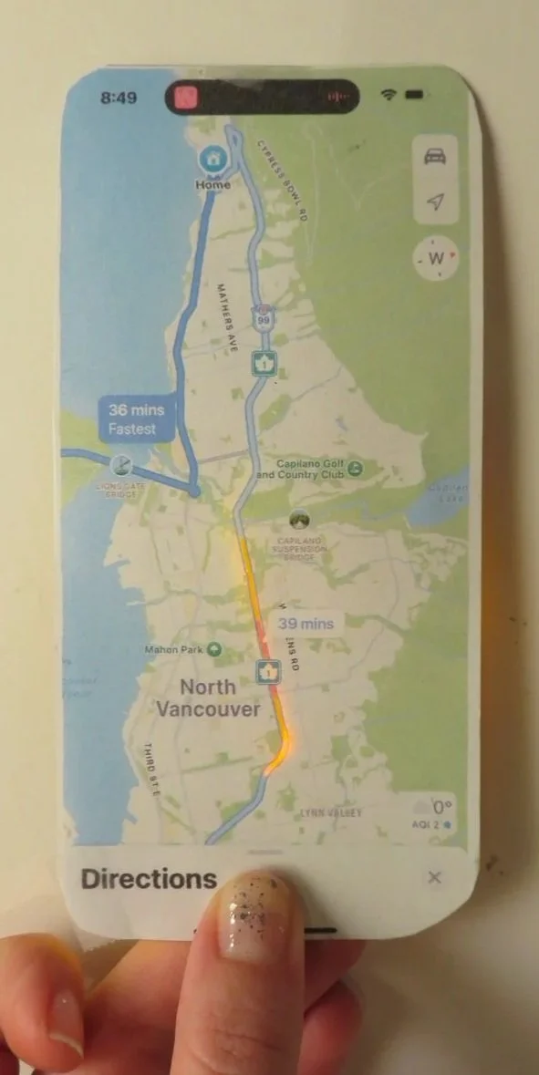 Apple maps paper circuit