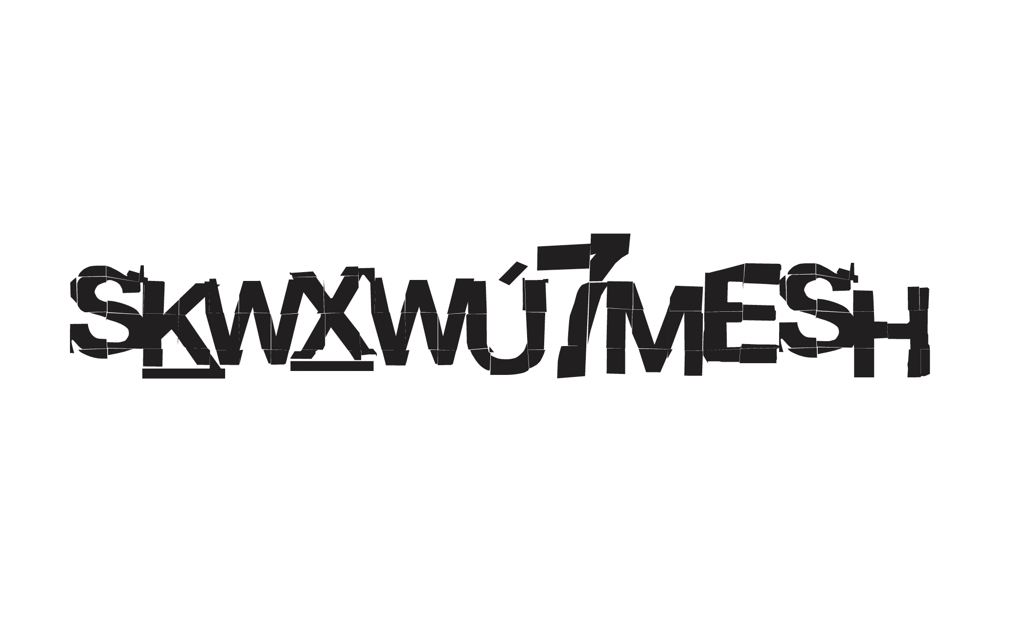 Squamish Woven typeface