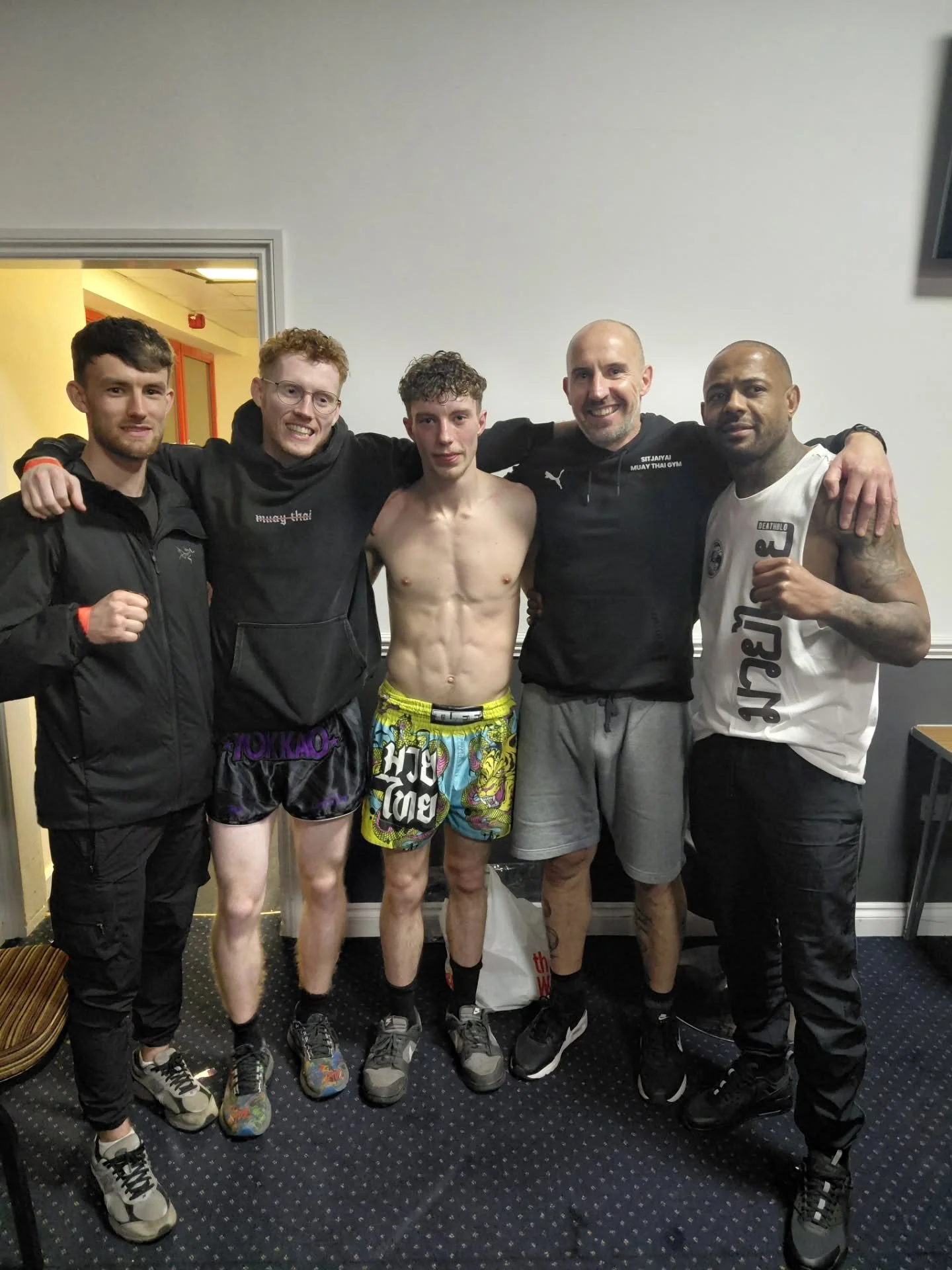 A trip up to Walsall yesterday for the team to @sksempireuk with @arch_hop and @kieranpatrickoneill stepping up to represent. 
  A last minute opponent change for Kieran and a heavier weight. Kizza put on a strong performance in his first fight and l
