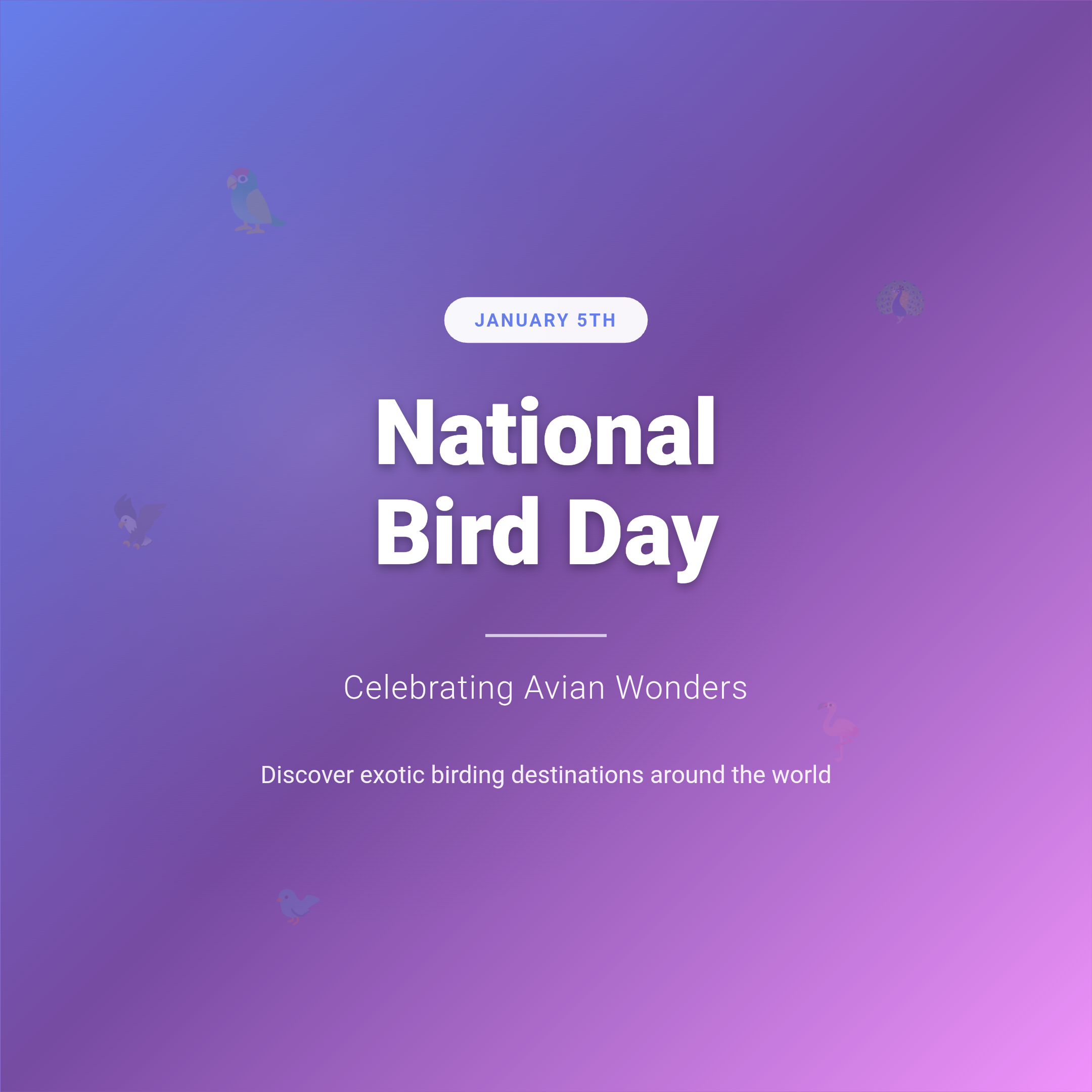 Celebrating National Bird Day: A Journey into Avian Wonders