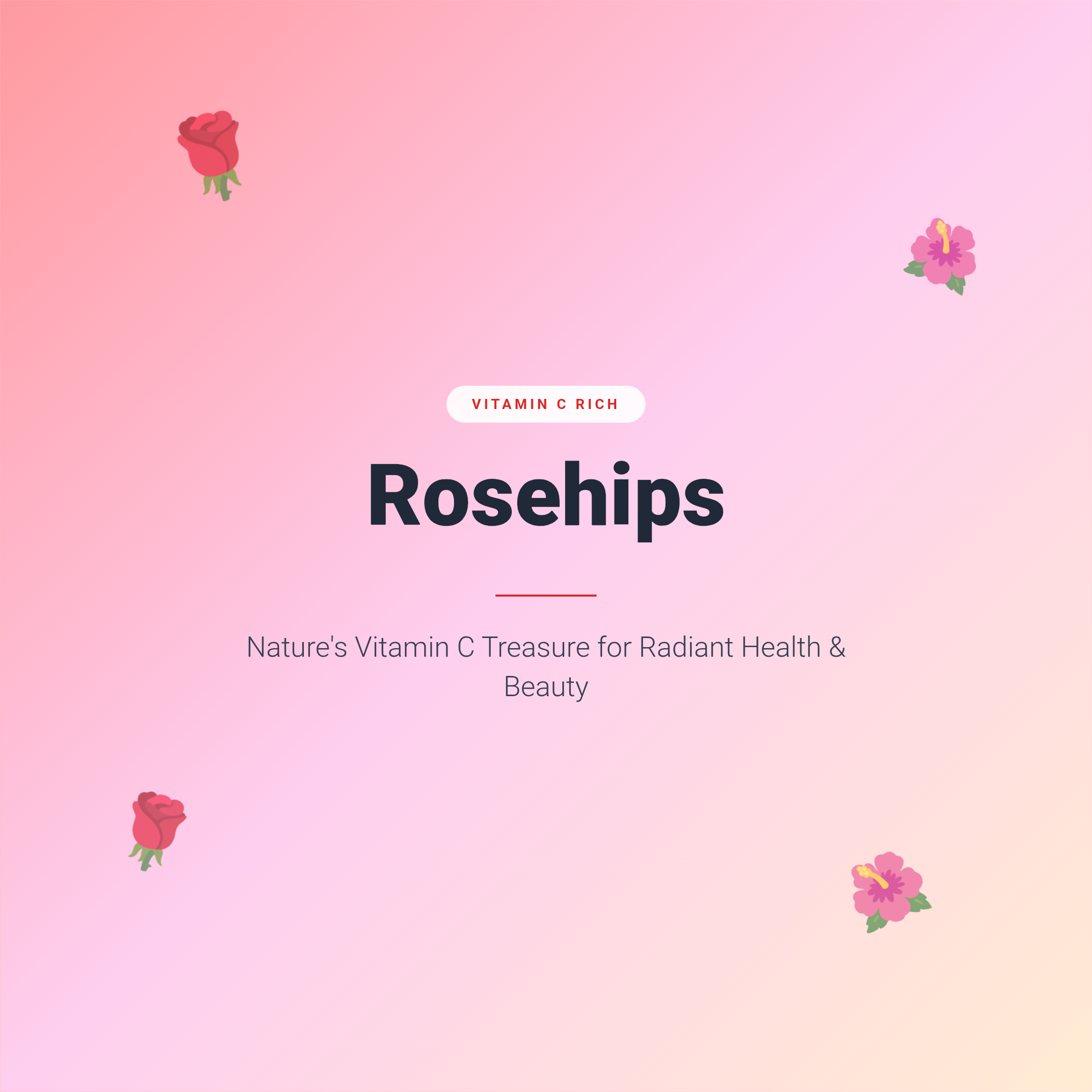 Rosehips: Nature's Vitamin C Treasure