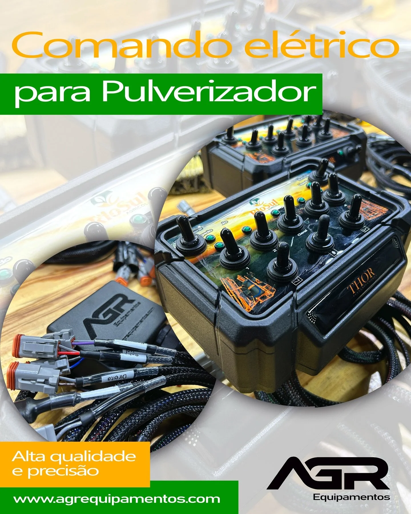 🌾 Tecnologia que impulsiona o campo!
O comando elétrico para pulverizador AGR garante mais precisão, praticidade e controle nas aplicações agrícolas. 🚜💨
Reduza desperdícios, aumente a eficiência e si