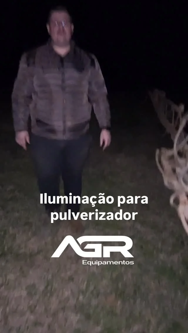 🌙 Pulverização noturna com segurança e precisão!
Com a iluminação AGR Equipamentos, você ganha visibilidade total no campo mesmo à noite. Mais controle, menos desperdício e aplicaç