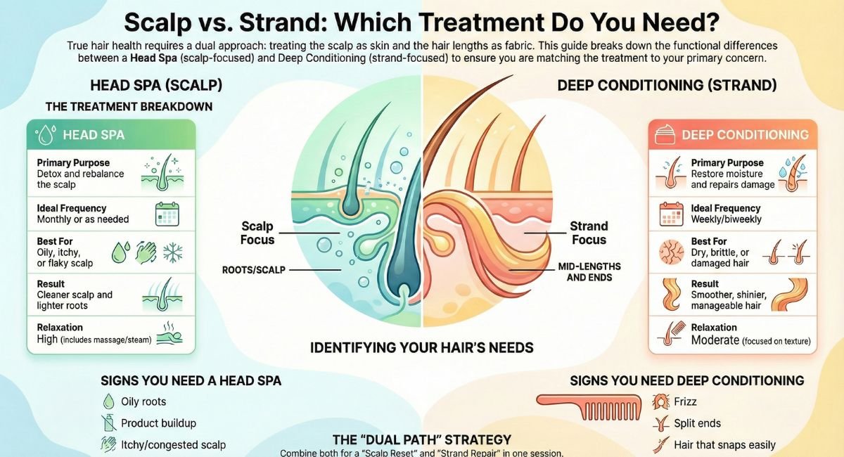Deep Conditioning vs Head Spa: Which Treatment Does Your Hair Need?