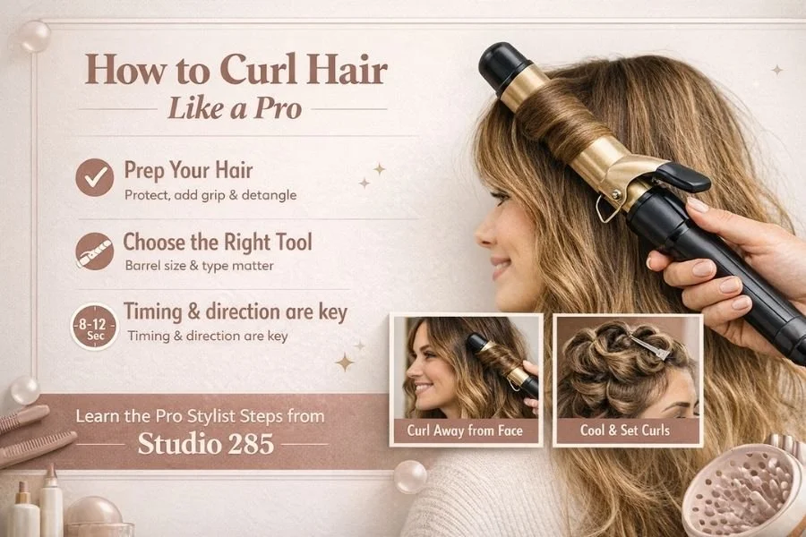 How to Curl Hair with a Curling Iron Like a Professional