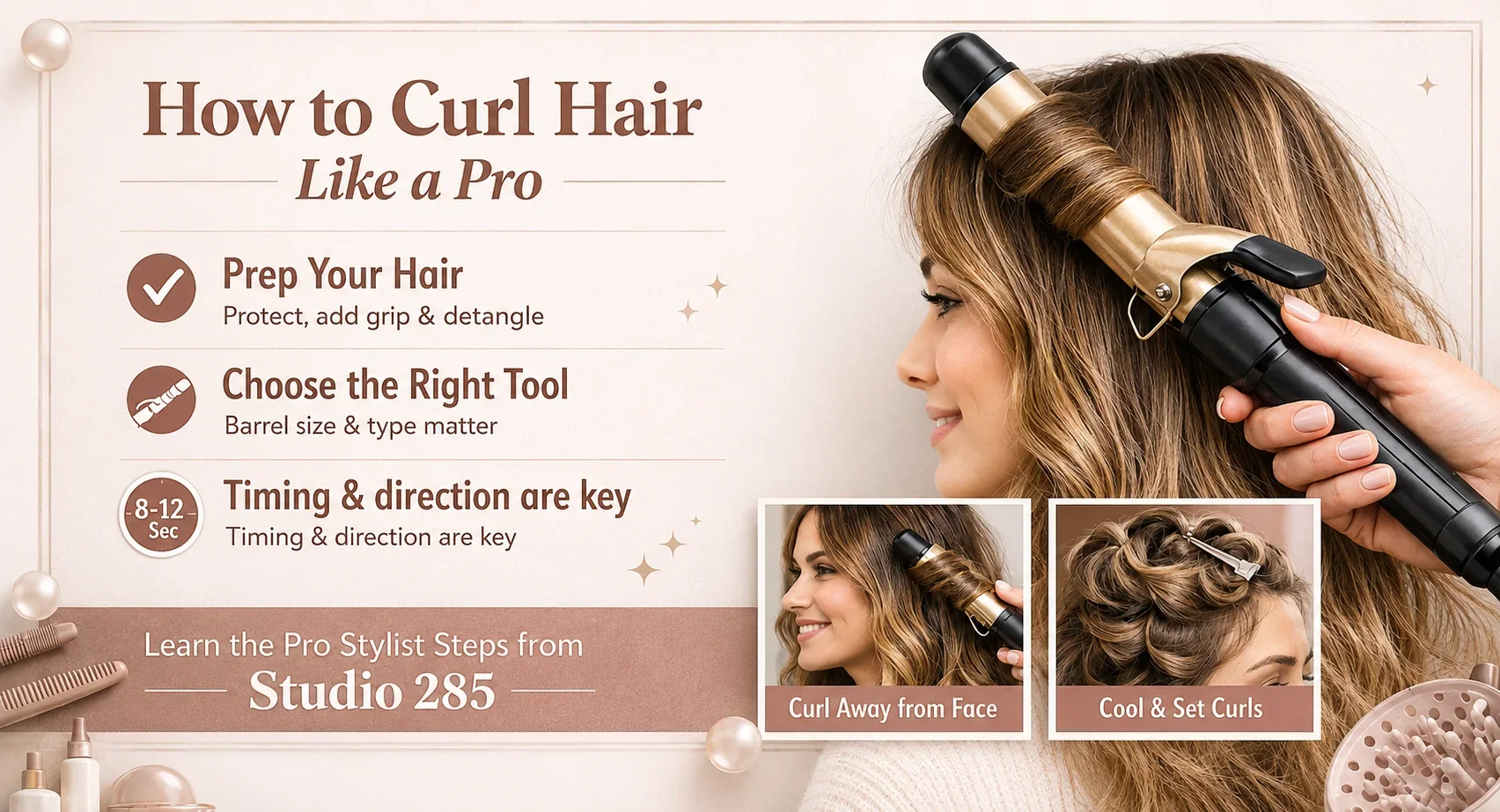 How to Curl Hair with a Curling Iron Like a Professional