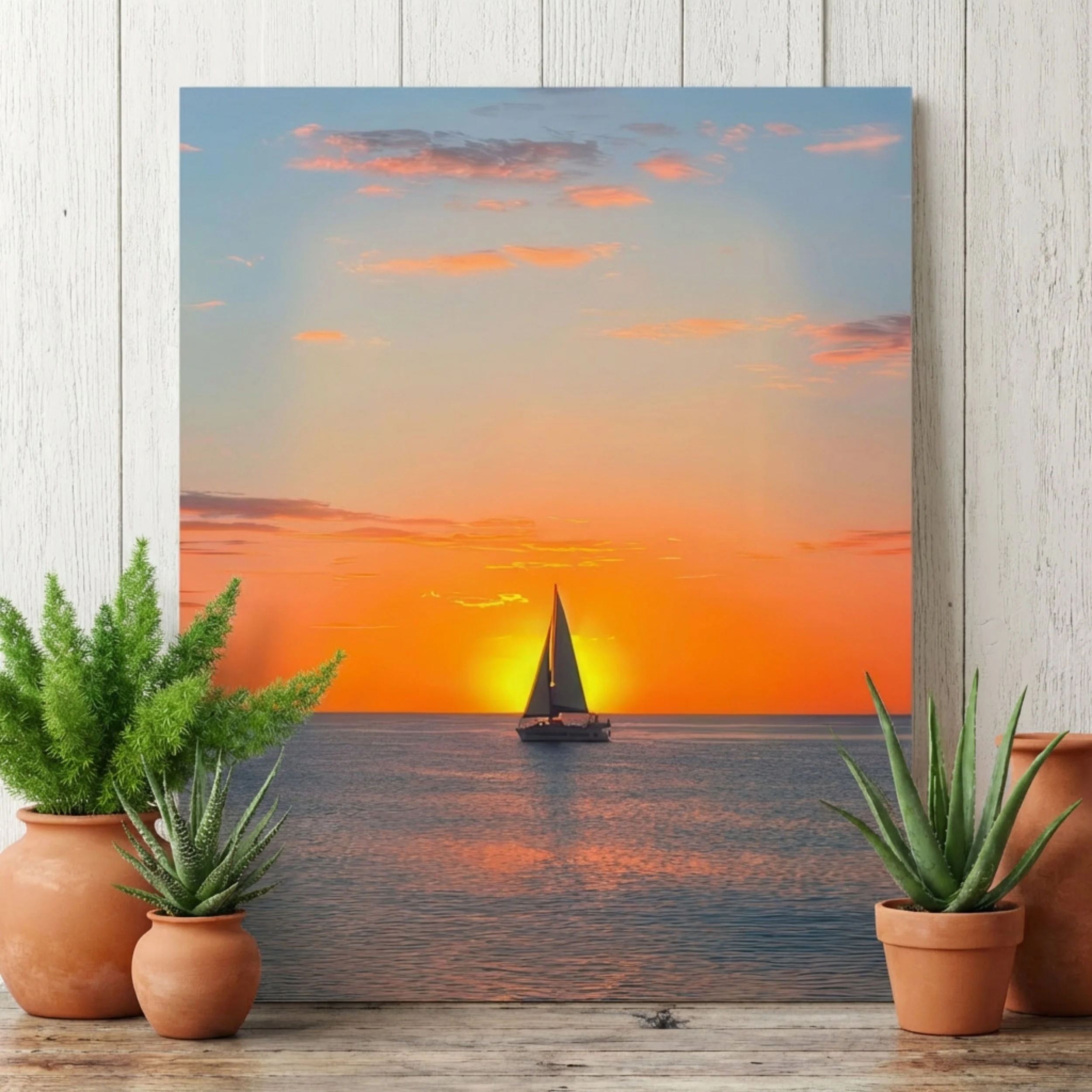 Nokomis Sunset - Metal Print - Coastal Sunset Art