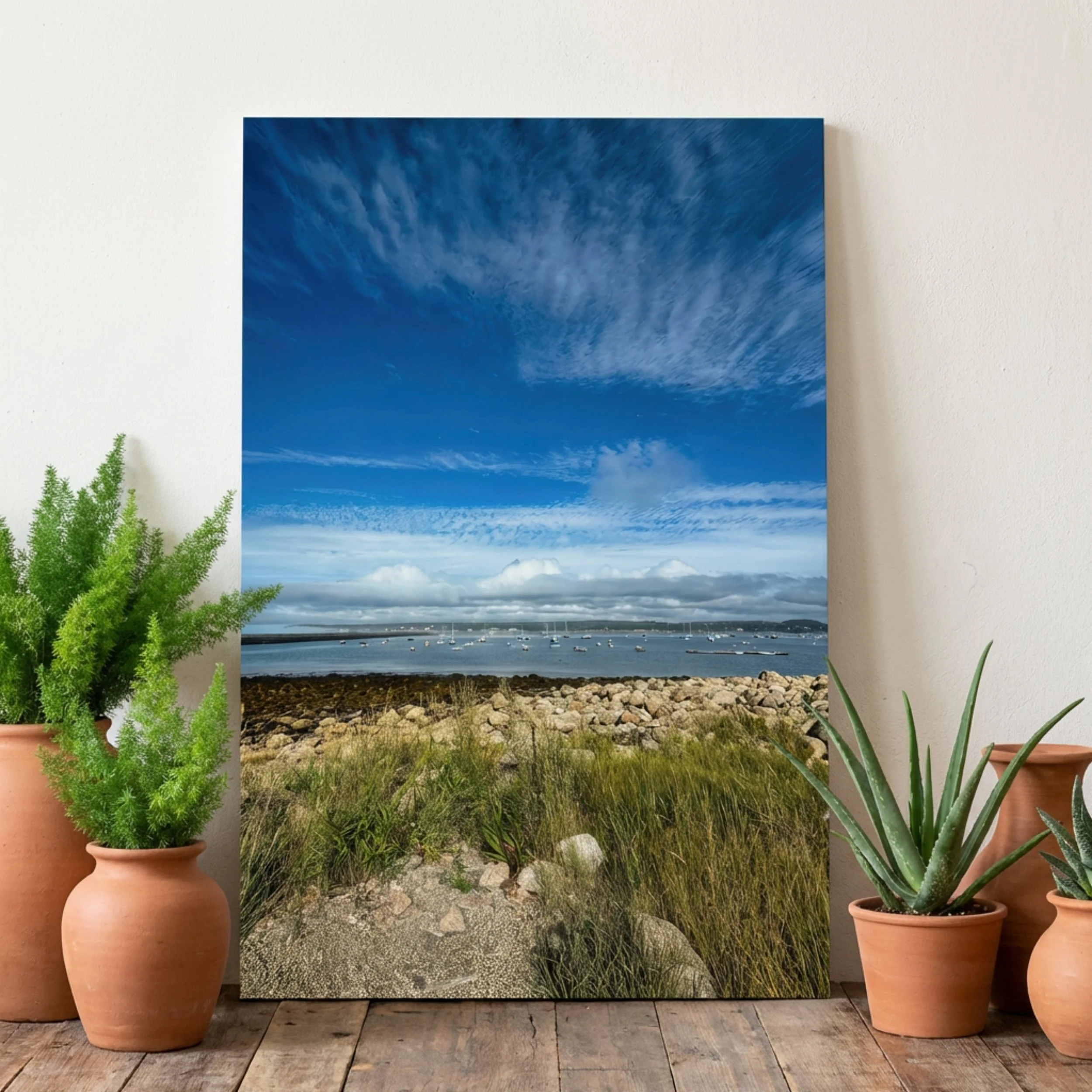 Gloucester Harbor - Poster Print - Coastal Harbor Art