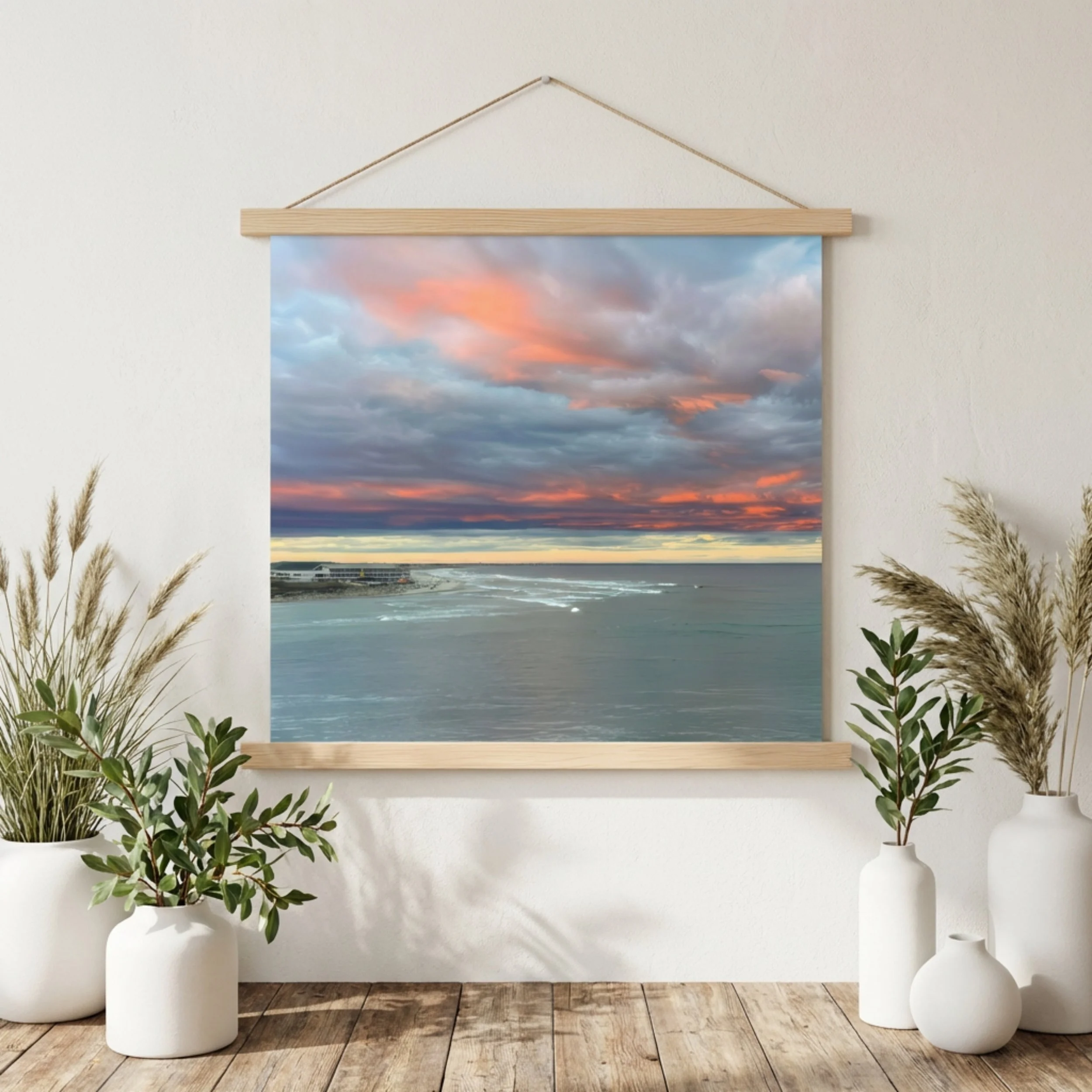 Ogunquit Beach - Poster with Hanger - Beach Sunset Decor