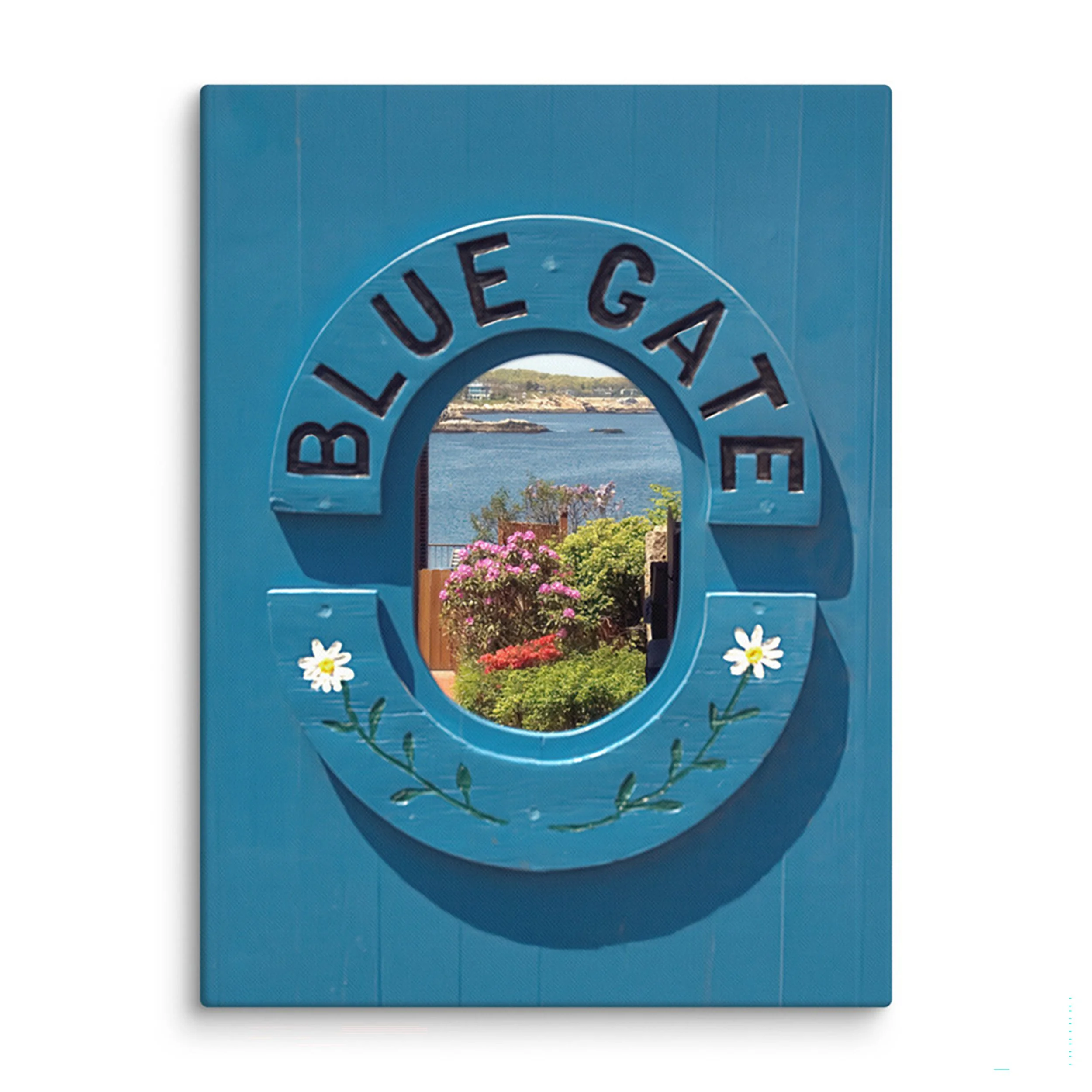 BEHIND THE BLUE GATE - Canvas Seaside Portal