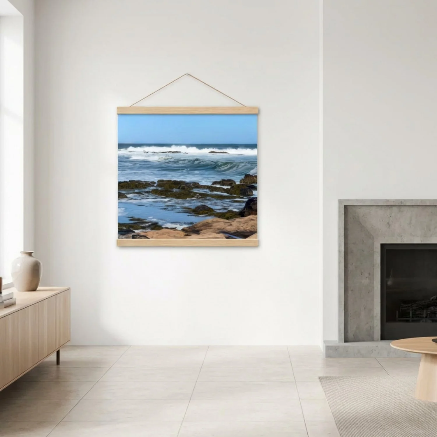 Bass Rocks Waves - Poster With Hanger - Set 2.jpg