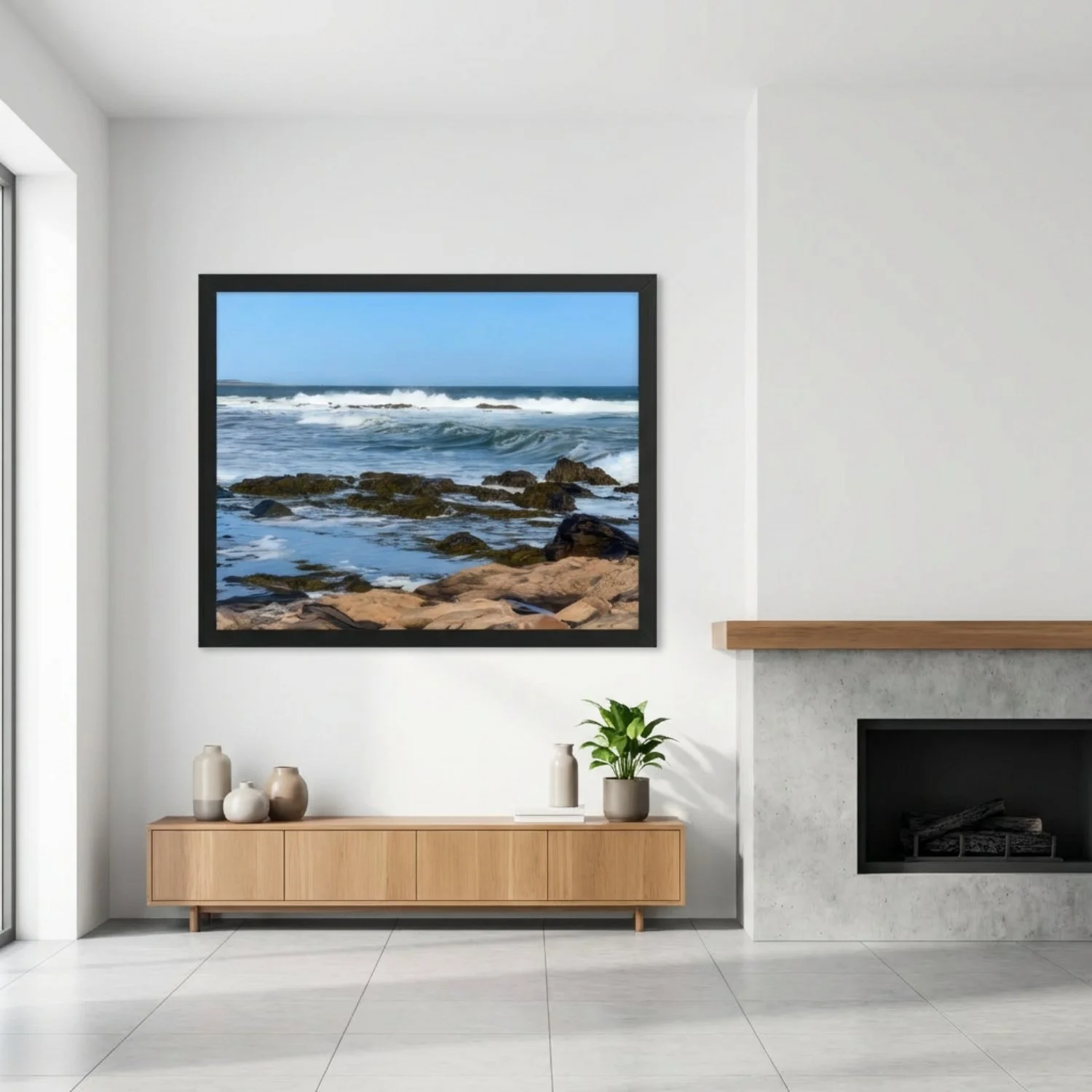 Bass Rocks Waves - Framed - Set 2.jpg