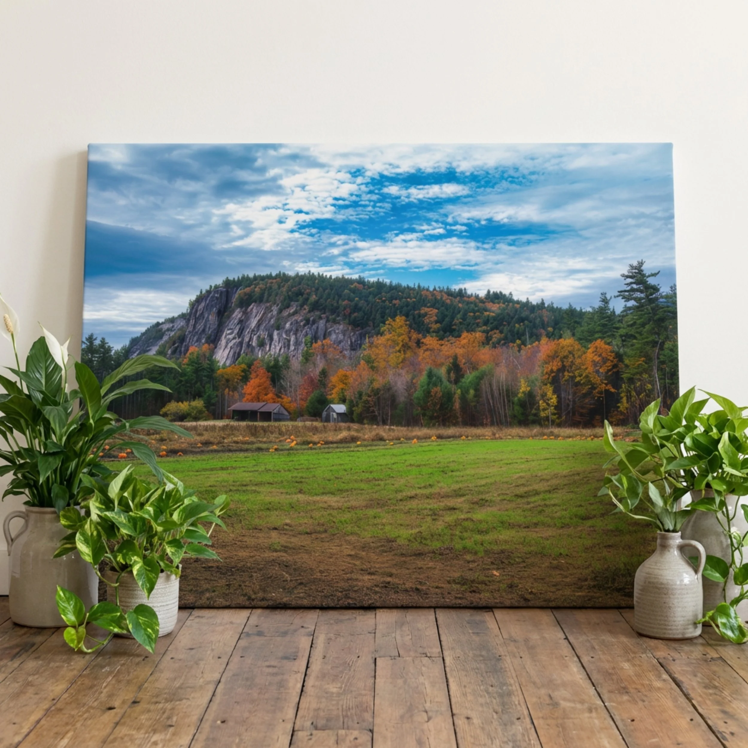 Echo Lake Farm Autumn Landscape Wall Art Print
