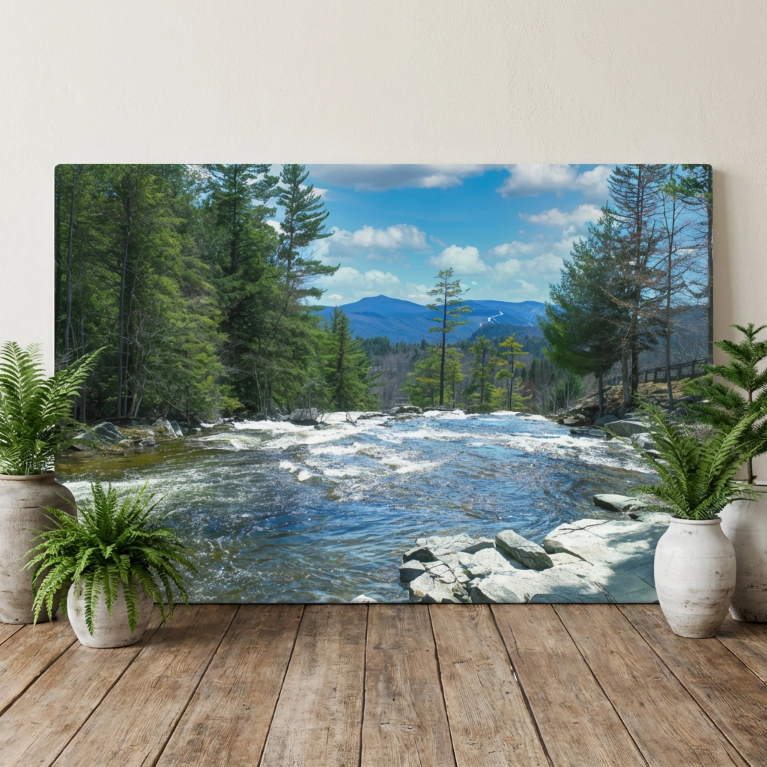 Jackson Falls - Canvas Print - Mountain River Art