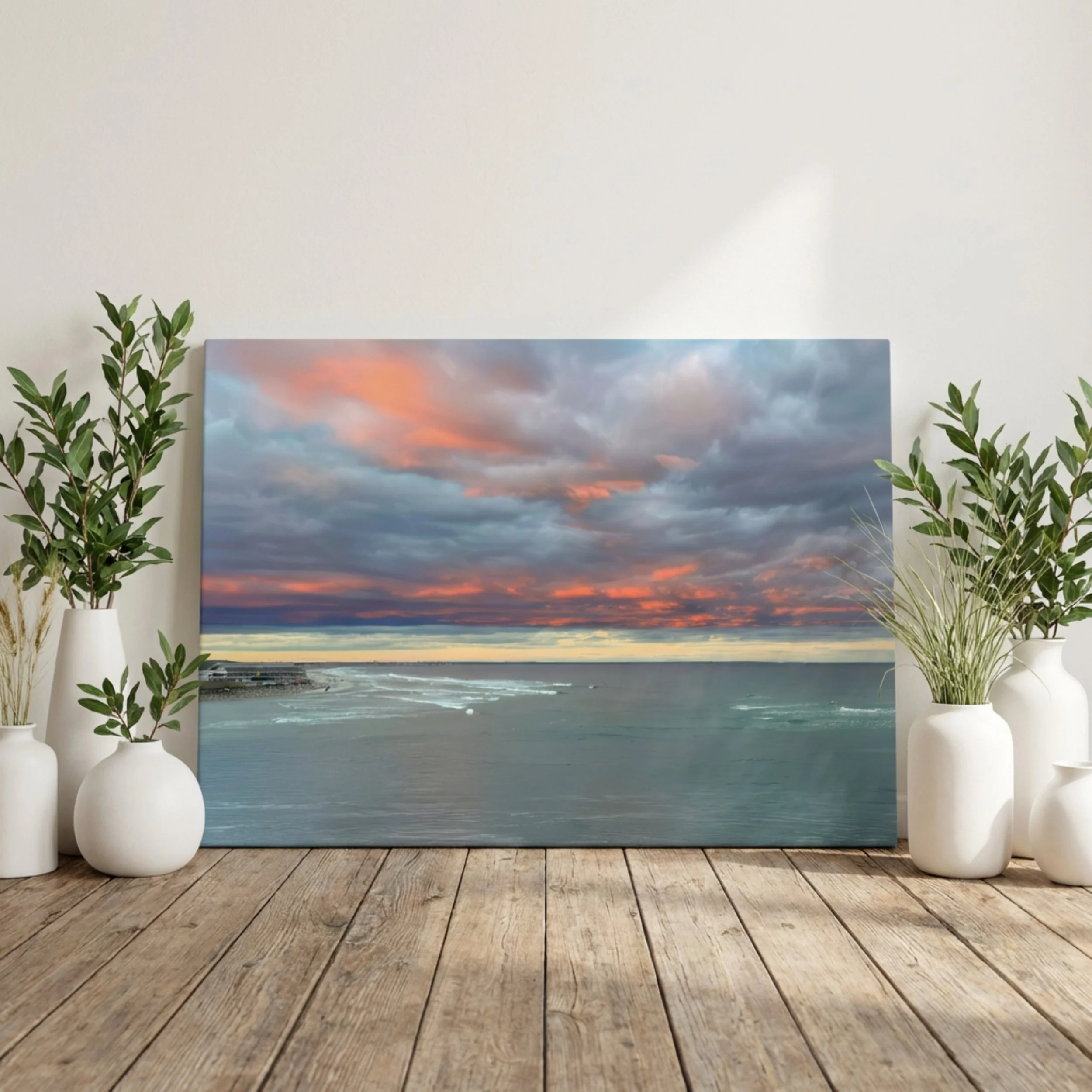 Ogunquit Beach - Canvas Print - Beach Sunset Decor