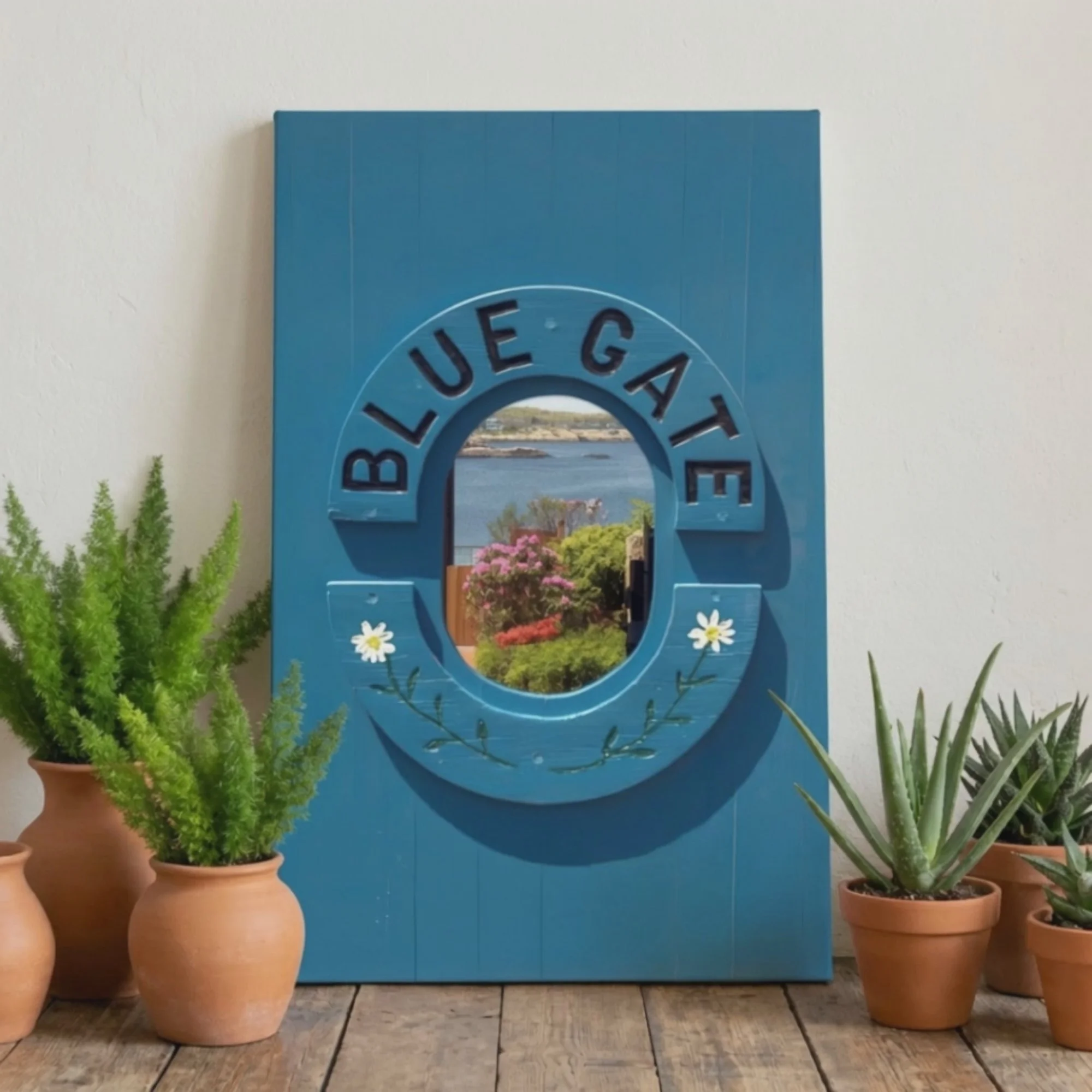 Blue Gate - Poster Print - Coastal Wall Art