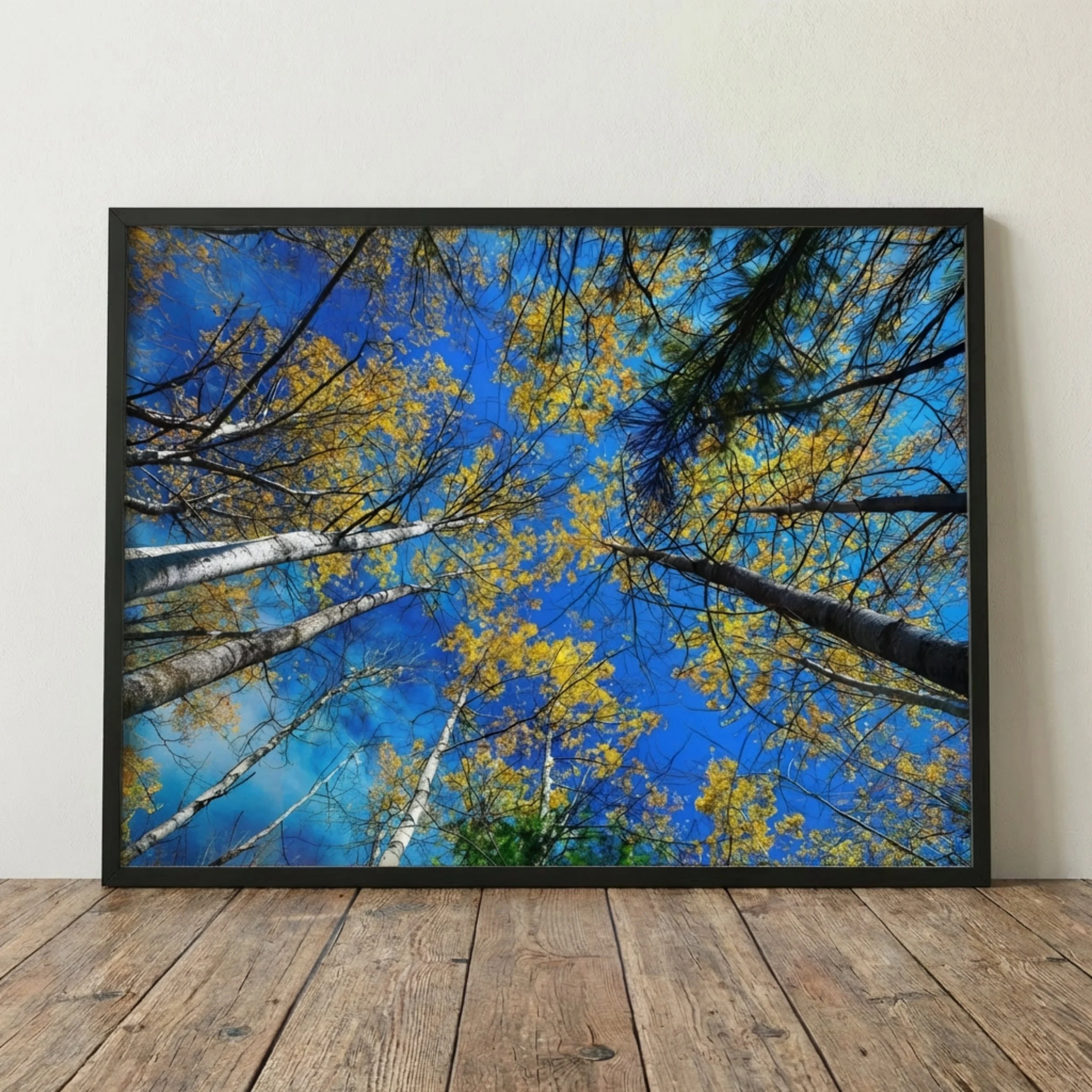 Birches in Autumn - Framed 4.jpg